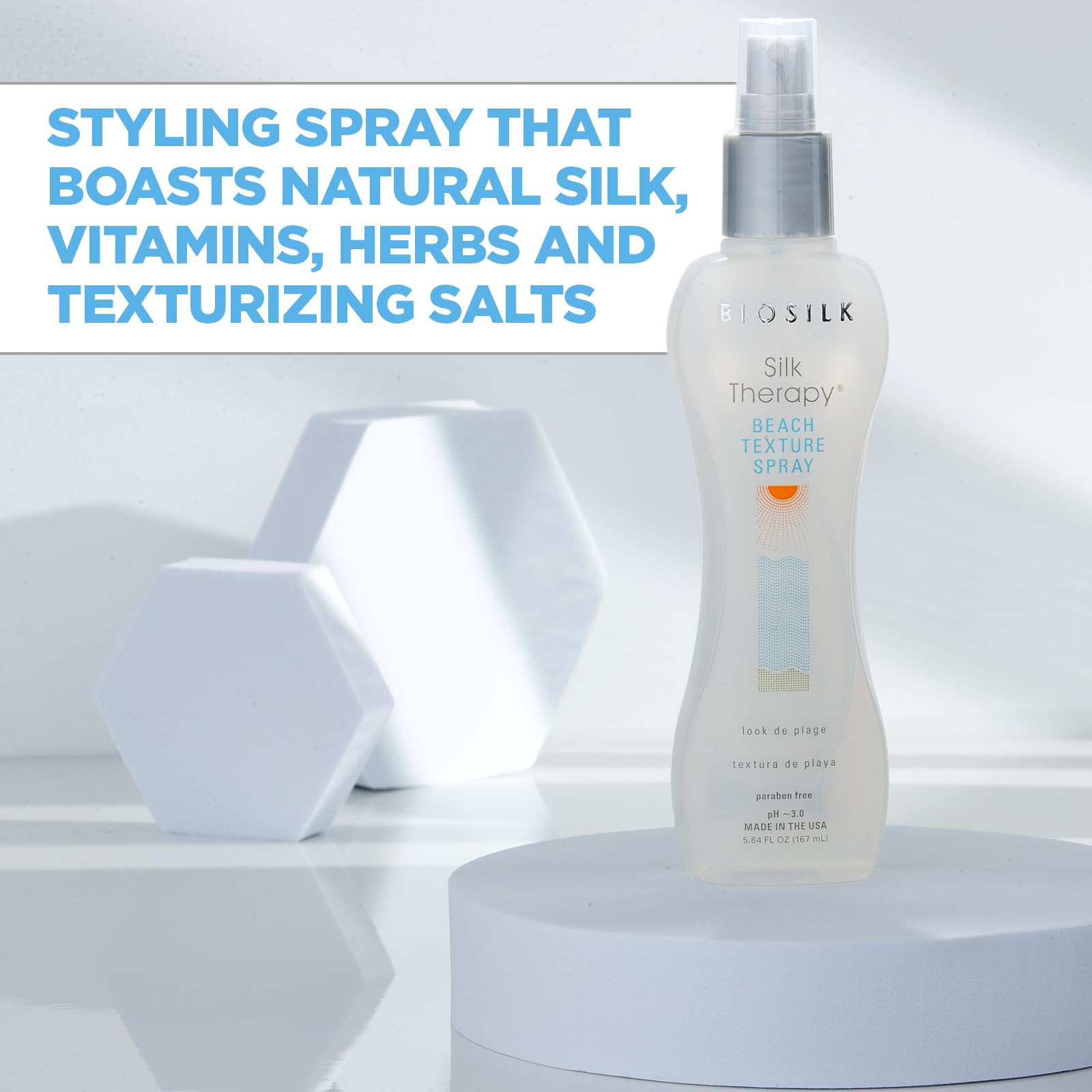 Foto 3 | Spray de Peinado Biosilk Therapy Beach Texture 167 Ml - Venta Internacional