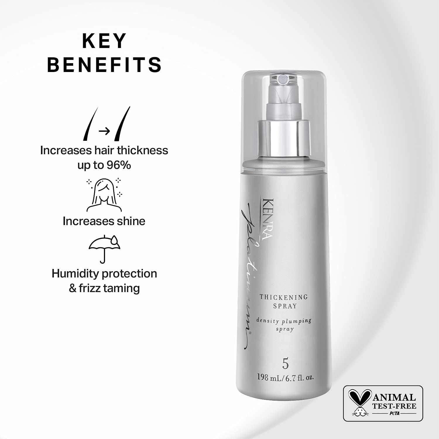 Foto 2 | Espray Espesante Kenra Platinum 5 Para Dar Volumen, 200 Ml - Venta Internacional.