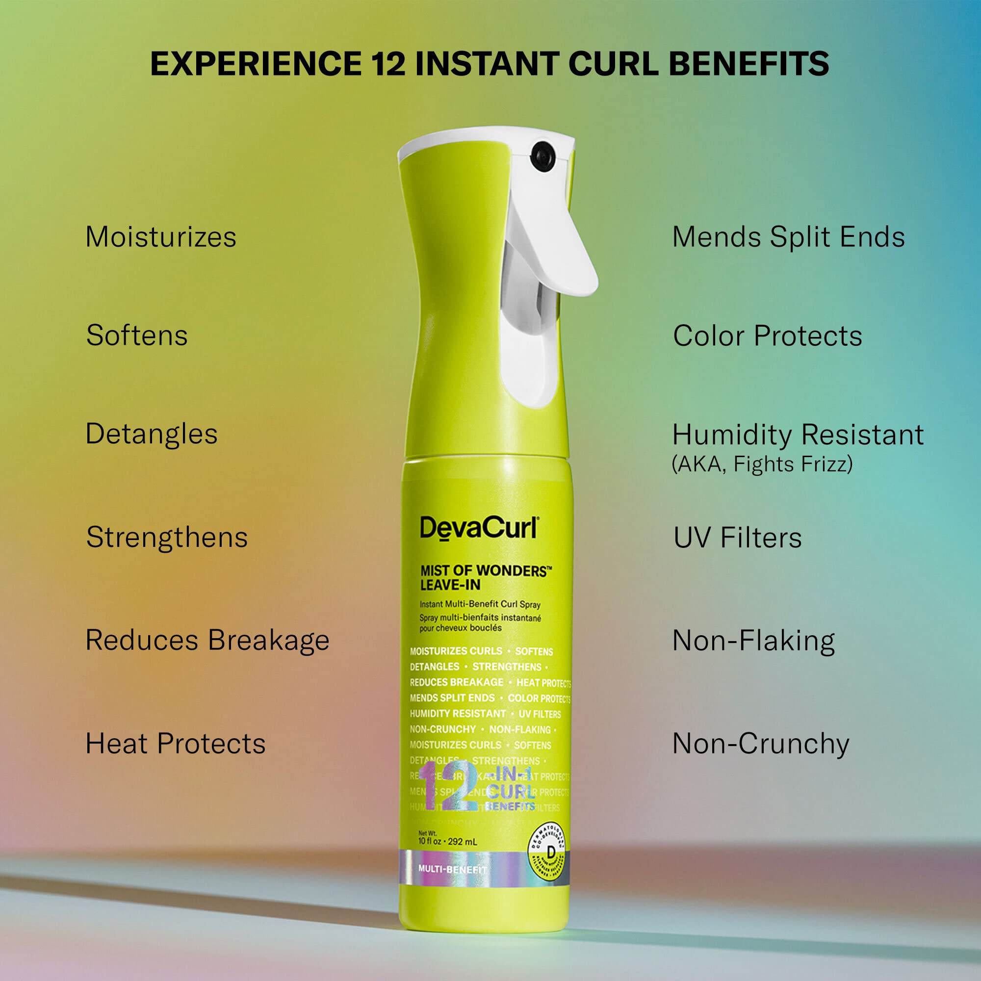 Foto 3 pulgar | Spray Para Rizos Devacurl Mist Of Wonders Leave In 292 ml - Venta Internacional