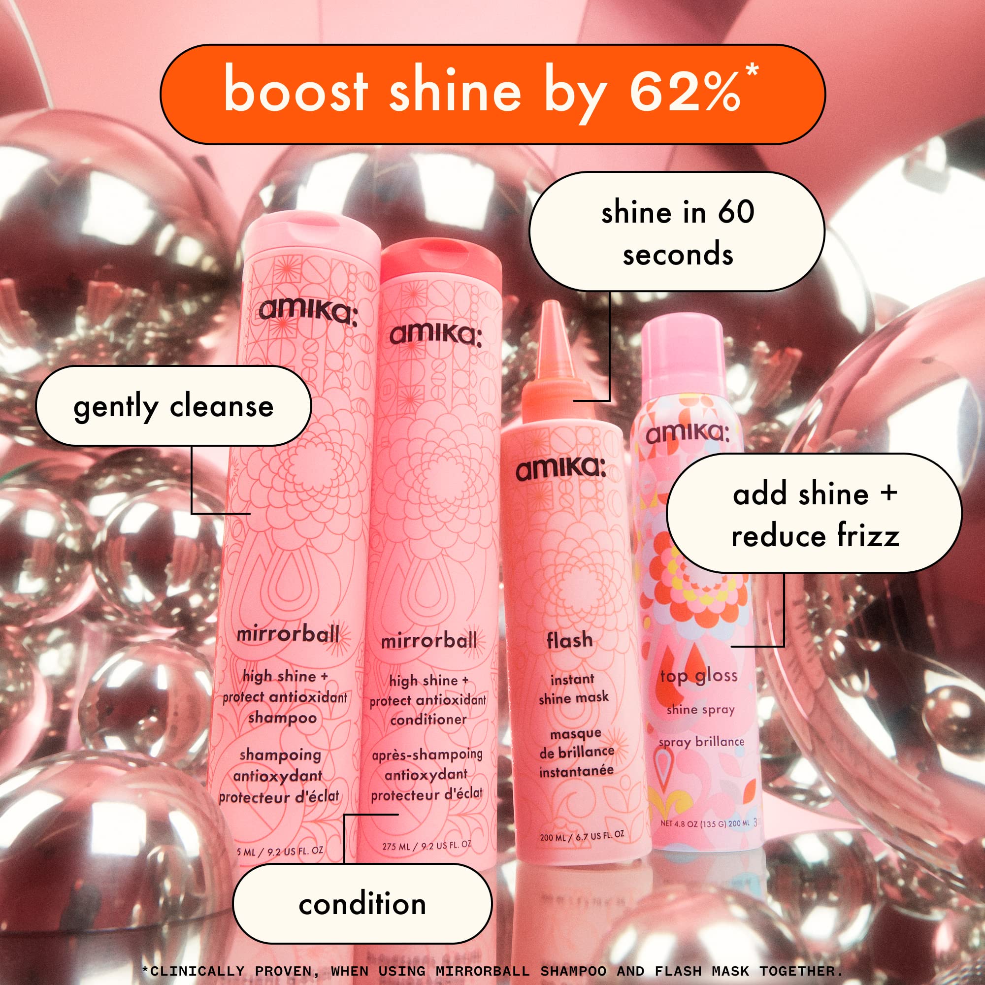 Foto 4 | Shine Spray Amika Top Gloss Con Filtros Uv - Venta Internacional.