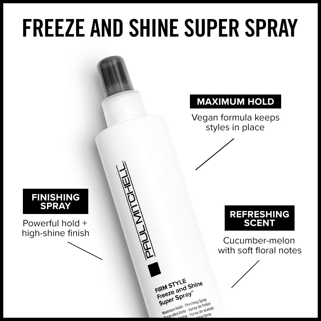 Foto 3 pulgar | Laca Para El Cabello Paul Mitchell Freeze And Shine Super Maximum Hold - Venta Internacional.