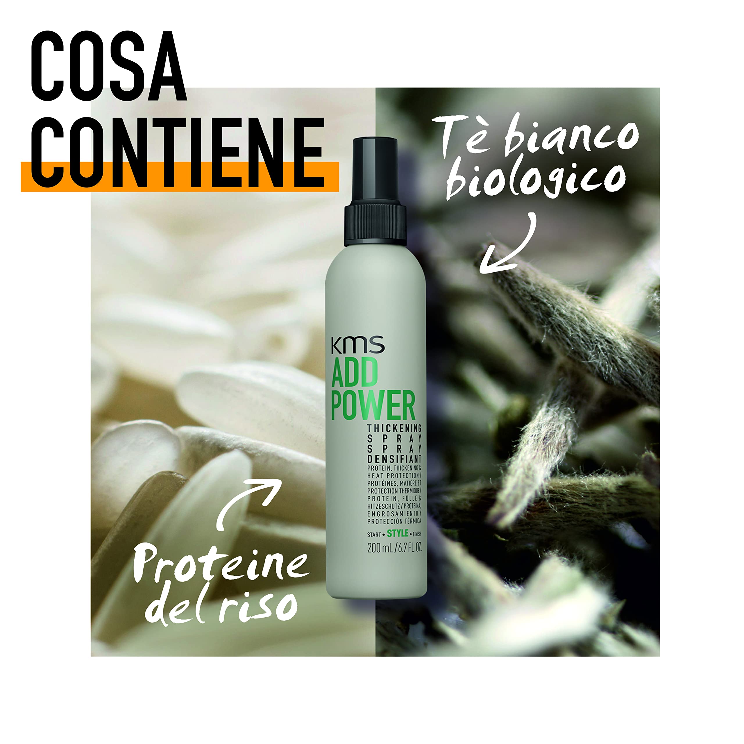 Foto 5 pulgar | Protector Térmico En Aerosol Espesante Kms Addpower 200 Ml - Venta Internacional.