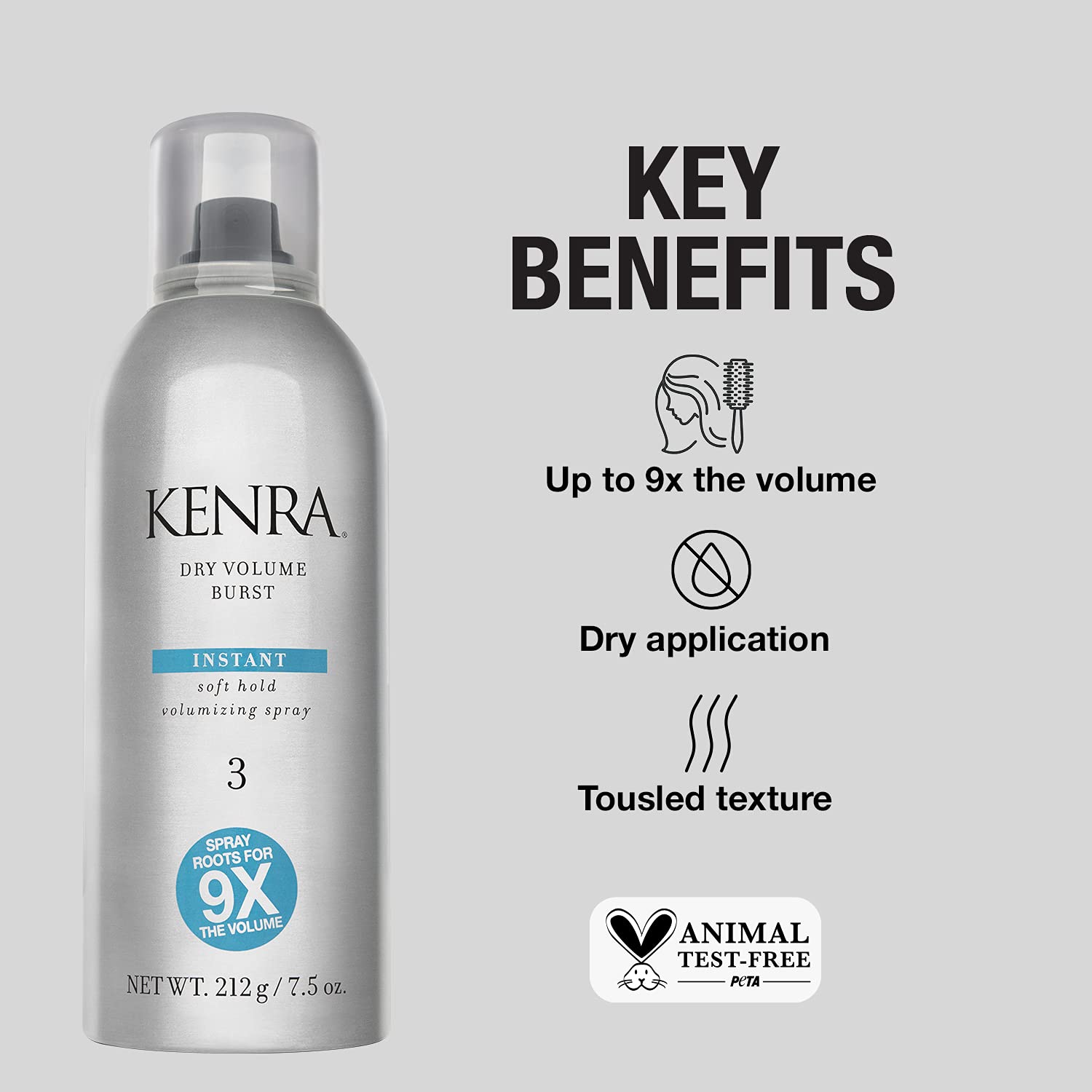 Foto 3 pulgar | Laca Para El Cabello Kenra Dry Volume Burst 3 Soft Hold 220 Ml - Venta Internacional.