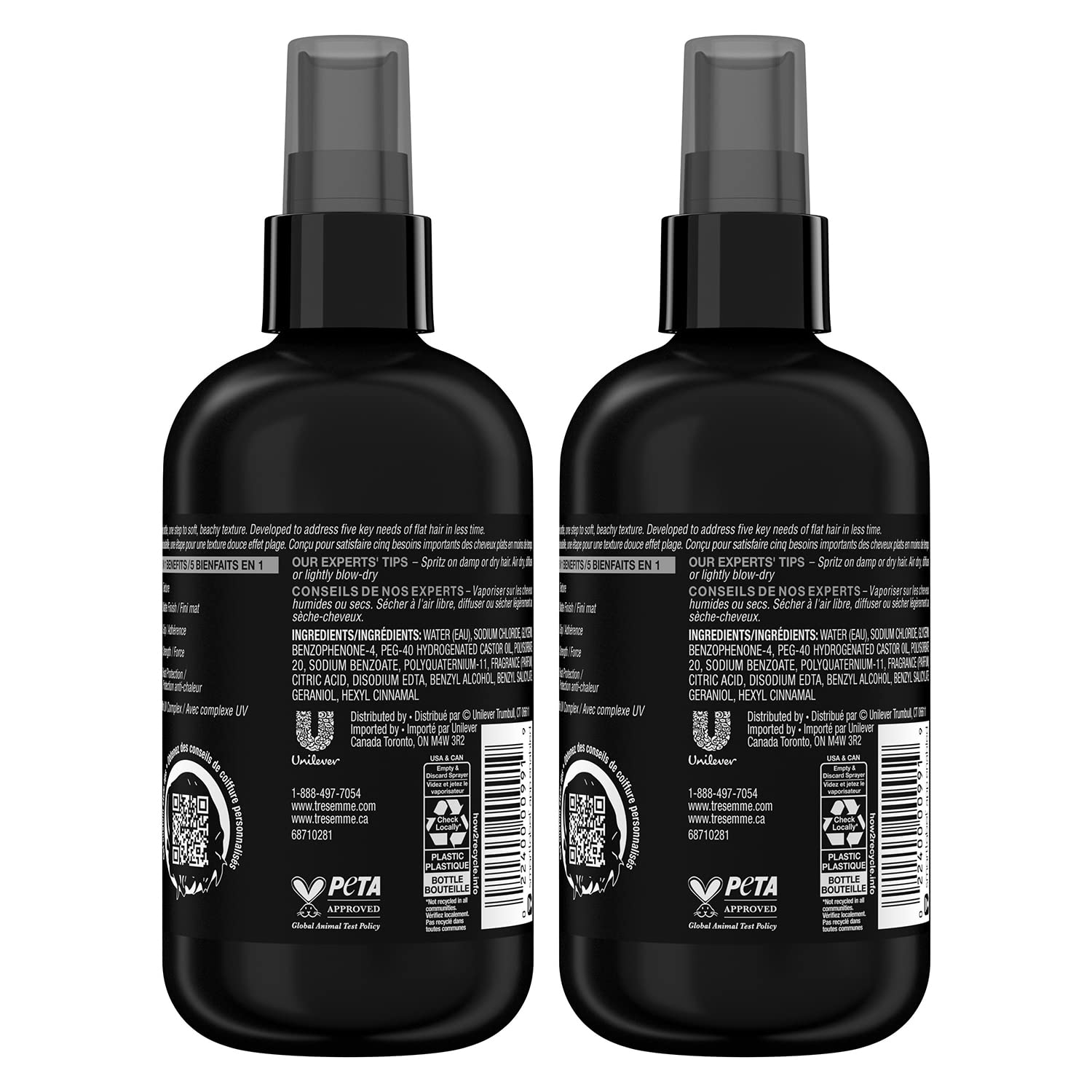 Foto 3 pulgar | Hair Mist Tresemmé Texture Mist Para Cabello Plano, 240 Ml (paquete De 2) - Venta Internacional.