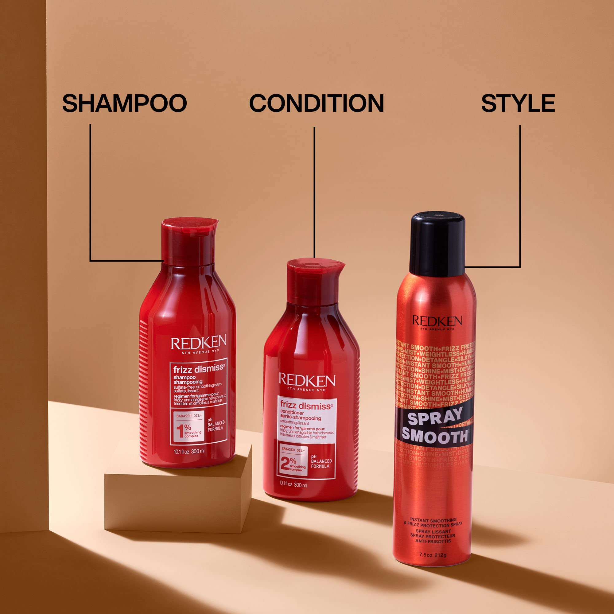 Foto 6 pulgar | Spray Para El Cabello Redken Spray Smooth Antiencrespamiento, 220 Ml - Venta Internacional.