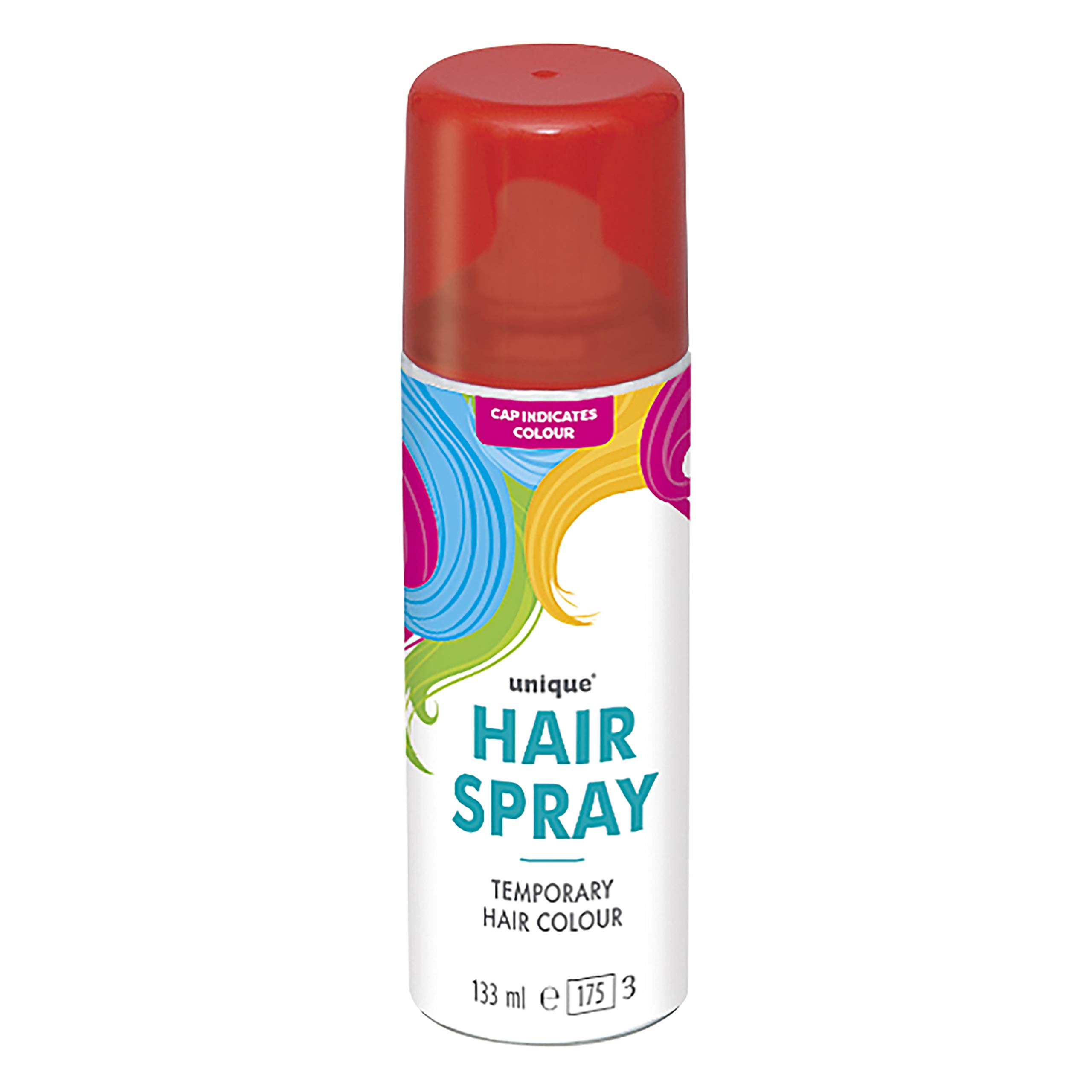 Spray Para El Cabello Unique Red Neon 130 Ml (1 Unidad) Perfecto Para Eventos - Venta Internacional.