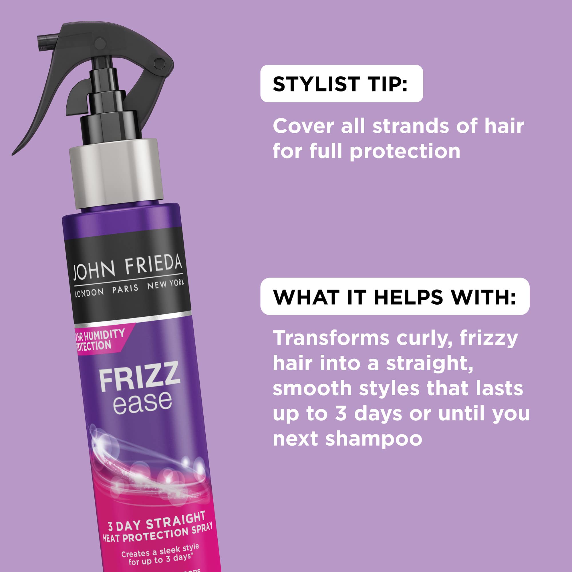 Foto 3 pulgar | Aerosol Para El Cabello John Frieda Frizz Ease Keratin, 100 Ml, 3 Días Seguidos - Venta Internacional.