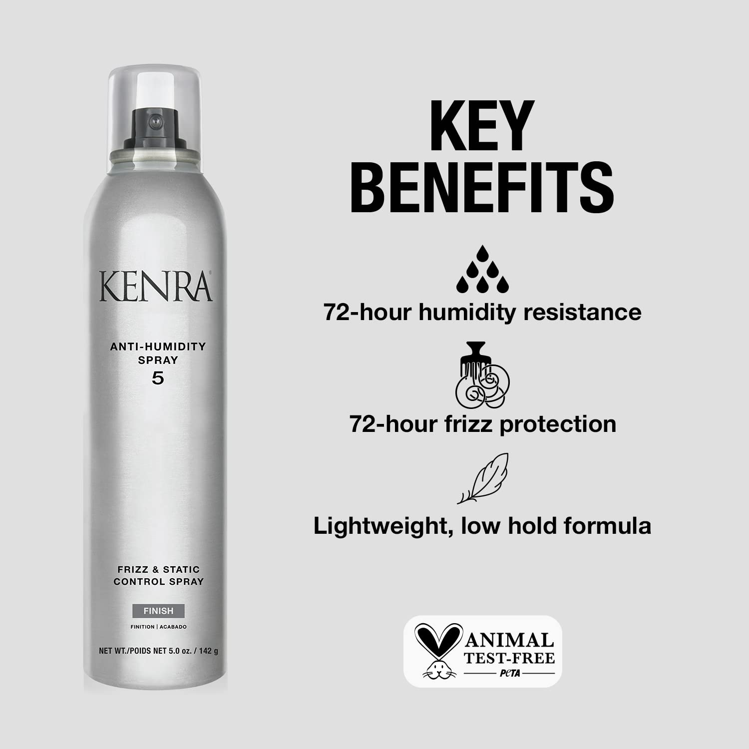 Foto 3 pulgar | Spray Antihumedad Kenra Professional 5 Frizz Control 150 Ml - Venta Internacional.