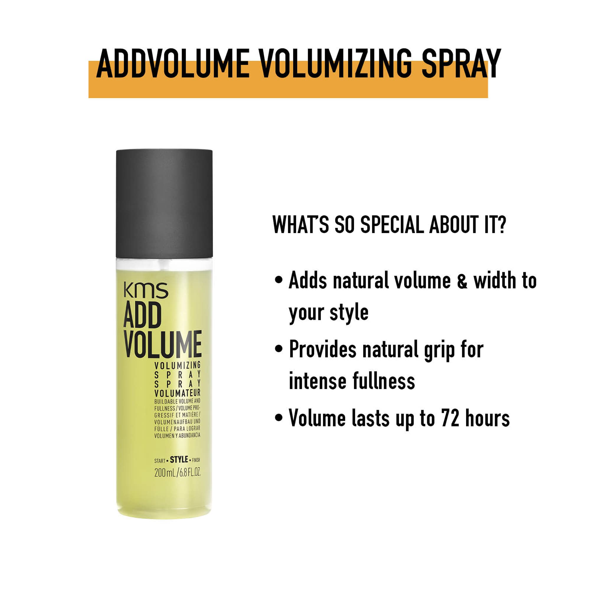 Foto 4 pulgar | Spray Para Cabello Kms Addvolume Para Dar Volumen, 200 Ml - Venta Internacional.