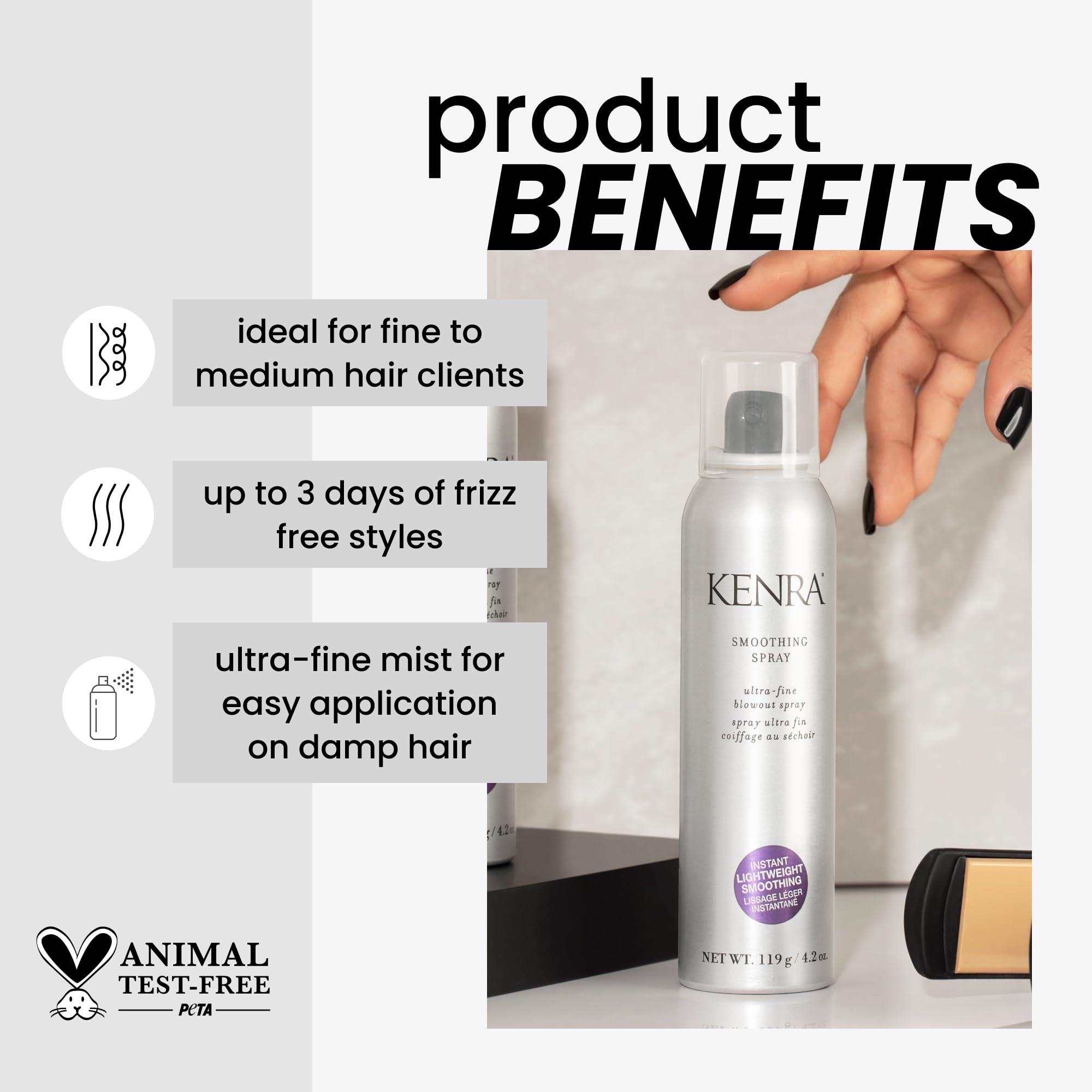 Foto 3 pulgar | Spray Suavizante Kenra Ultrafine Blowout Heat Protector De 125 Ml - Venta Internacional.
