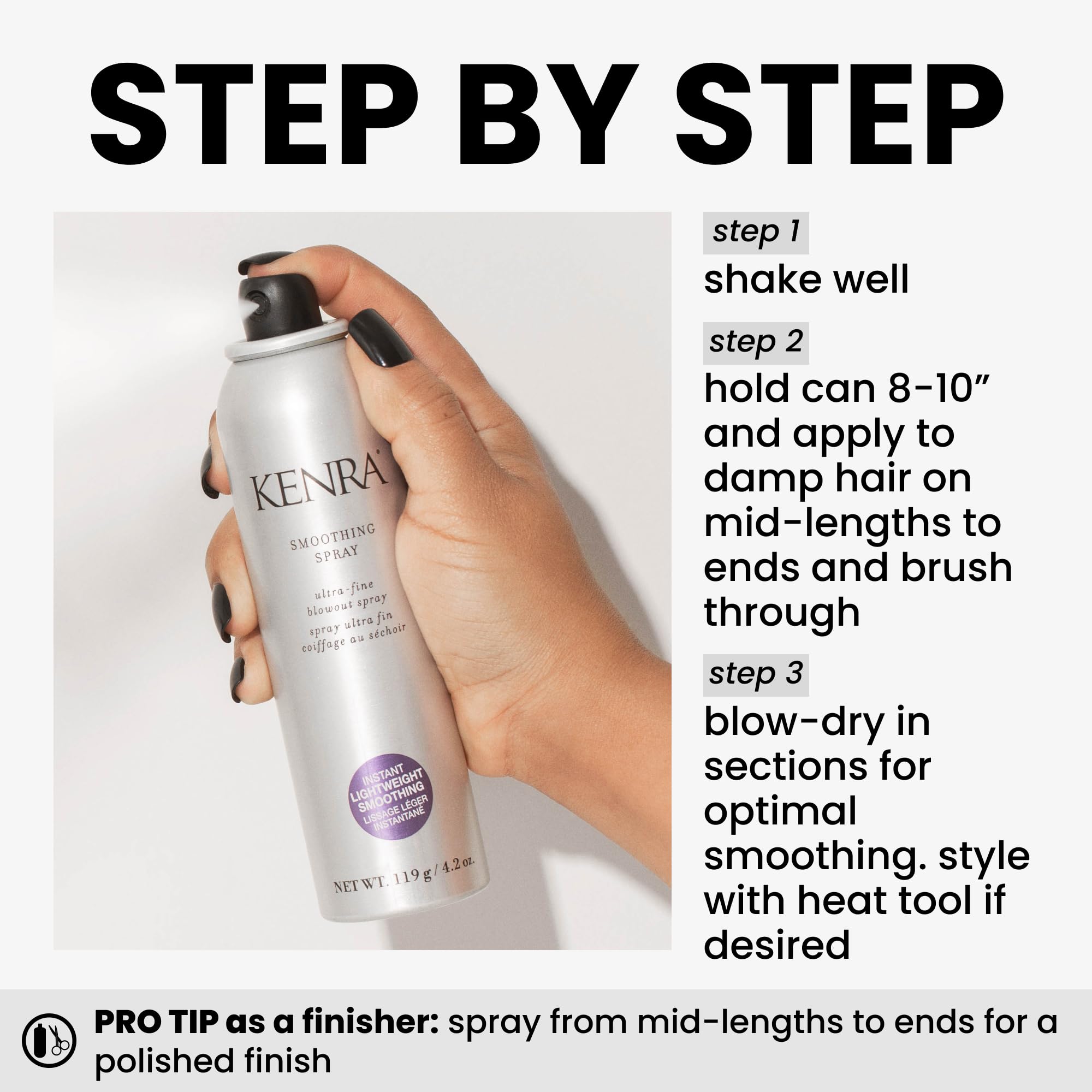 Foto 5 pulgar | Spray Suavizante Kenra Ultrafine Blowout Heat Protector De 125 Ml - Venta Internacional.