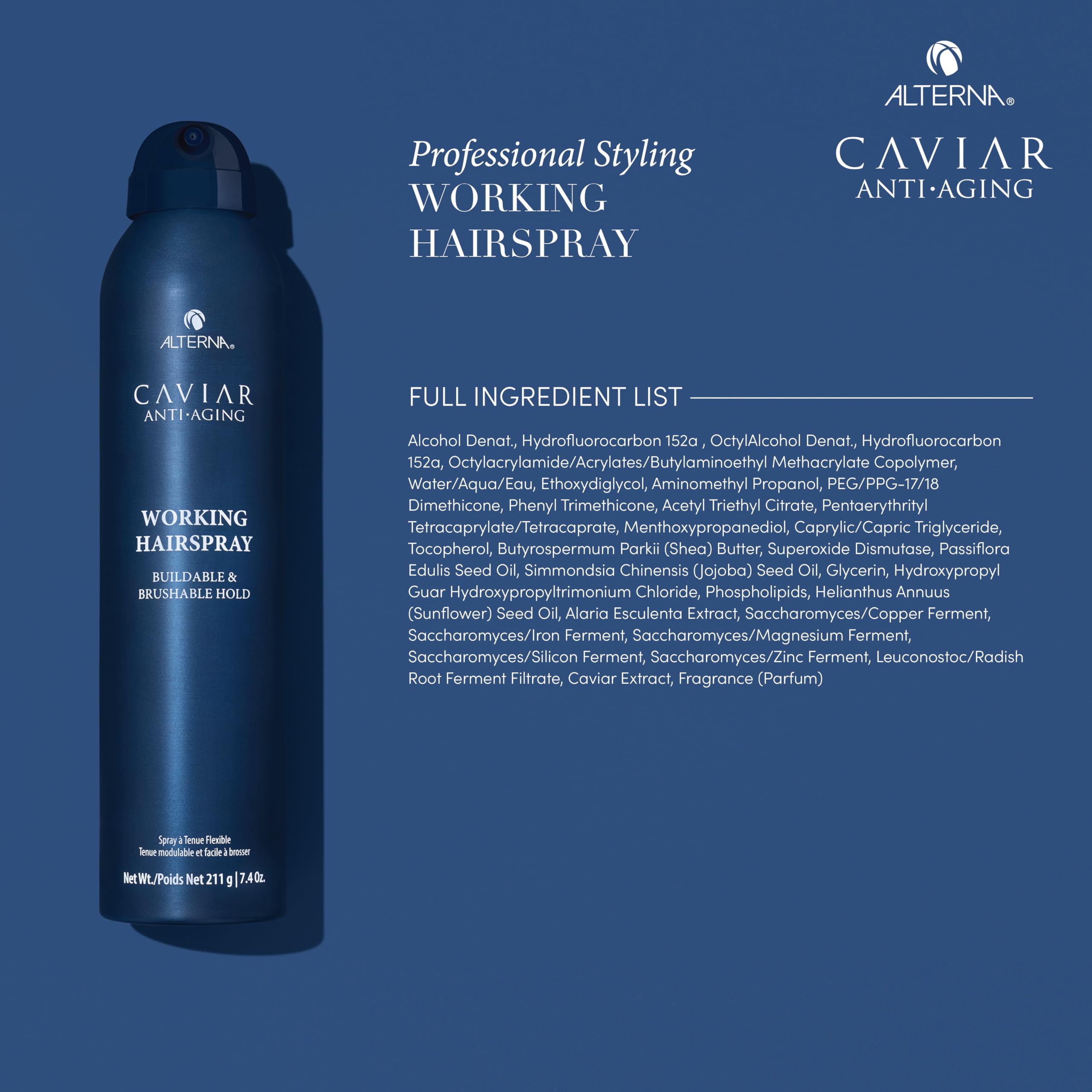 Foto 6 pulgar | Laca Para El Cabello Alterna Caviar, Antienvejecimiento, Trabajo Y Viajes, Tamaño 90 Ml - Venta Internacional.