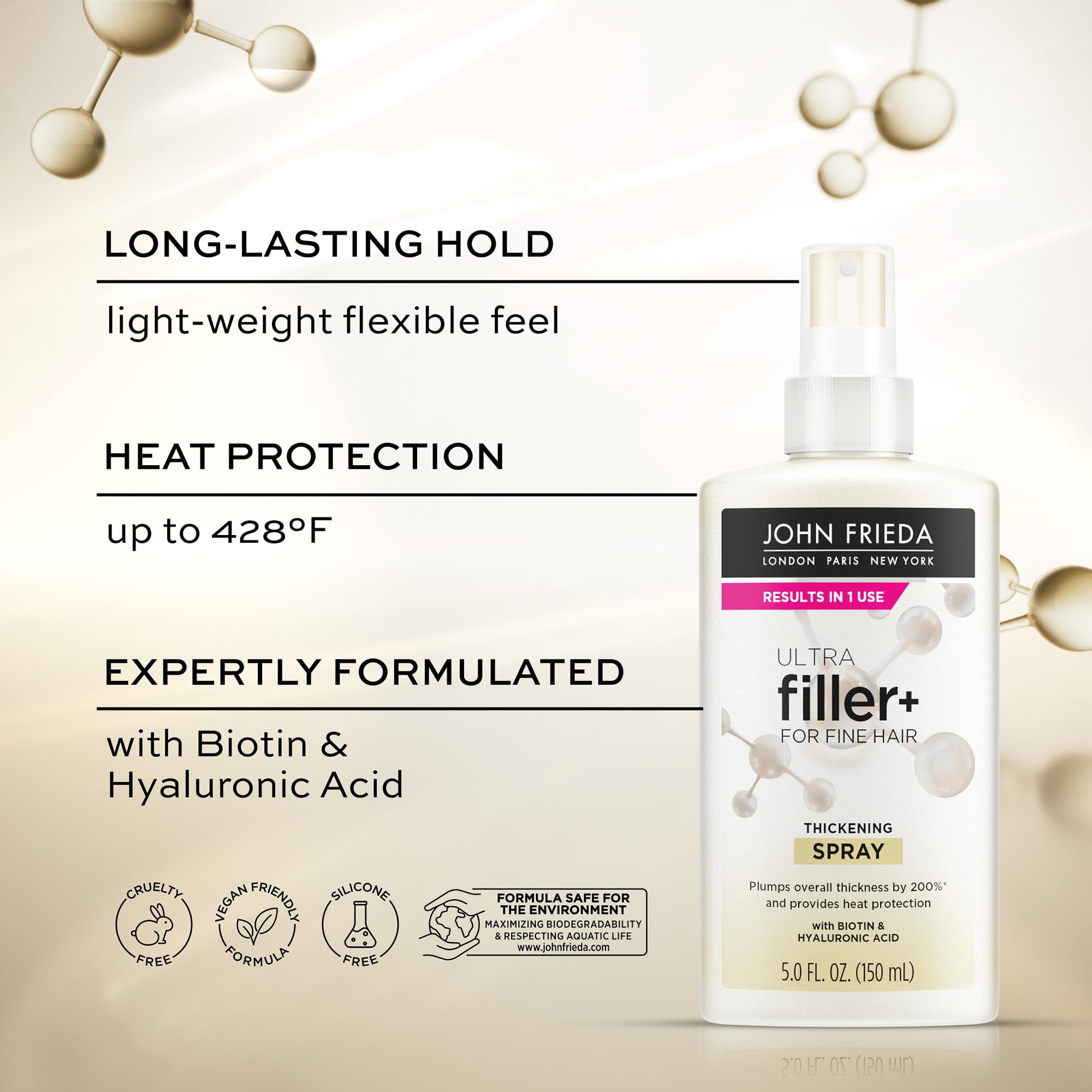 Foto 5 pulgar | Espray Espesante Para Cabello Fino John Frieda Ultrafiller+ 150 Ml - Venta Internacional.