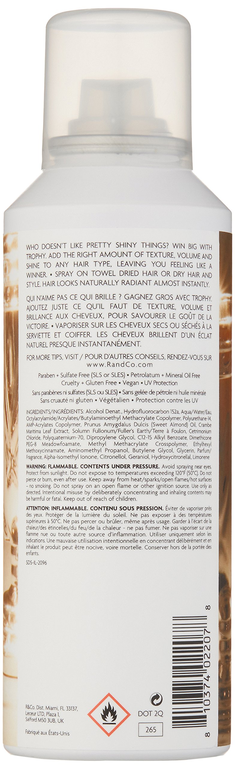 Foto 3 pulgar | Spray De Textura Shine + R+co Trophy, 198 Ml - Venta Internacional.