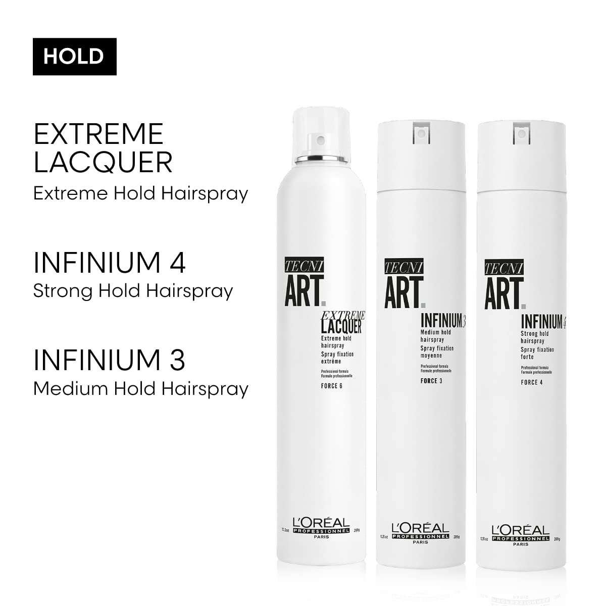 Foto 7 | Laca Para El Cabello L'oreal Professionnel Infinium 3 De Fijación Media - Venta Internacional.