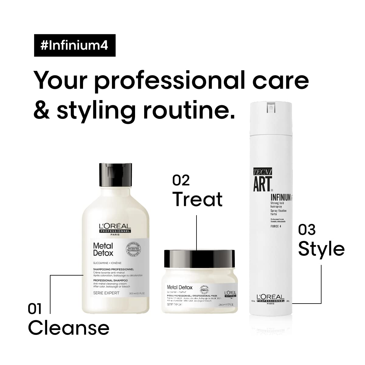 Foto 4 pulgar | Laca Para El Cabello L'oreal Professionnel Infinium 4 Strong Hold 500 Ml - Venta Internacional.