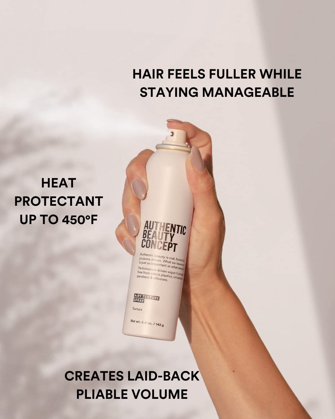 Foto 3 pulgar | Spray De Textura Authentic Beauty Concept Airy 150 Ml - Venta Internacional.