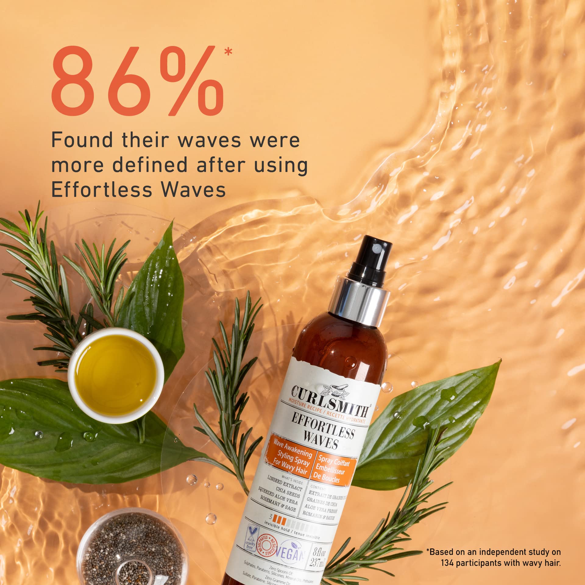 Foto 5 pulgar | Spray De Peinado Curlsmith Effortless Waves Lightweight 240 Ml - Venta Internacional.