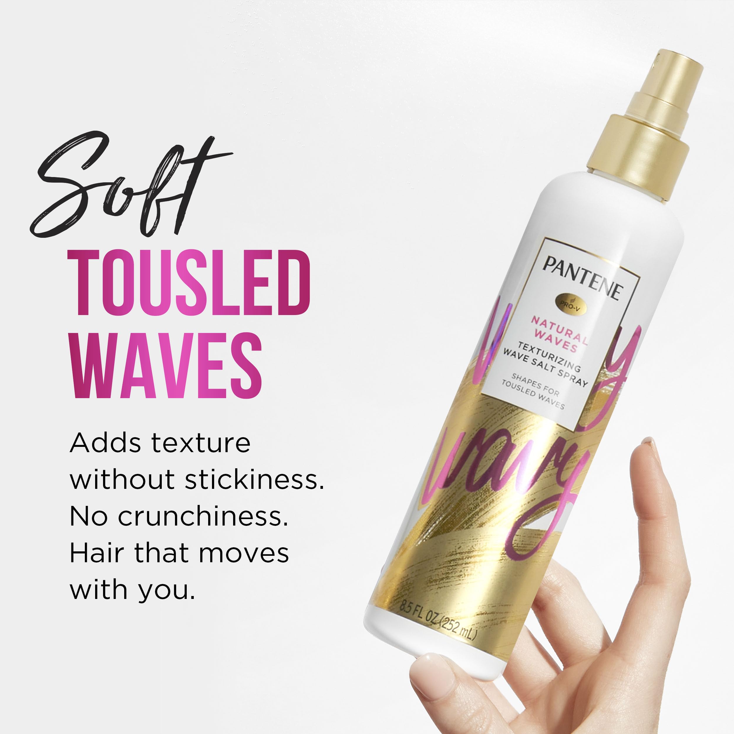 Foto 2 | Laca Para El Cabello Pantene Pro-v Salt Texturizante Natural Waves 750 Ml - Venta Internacional.