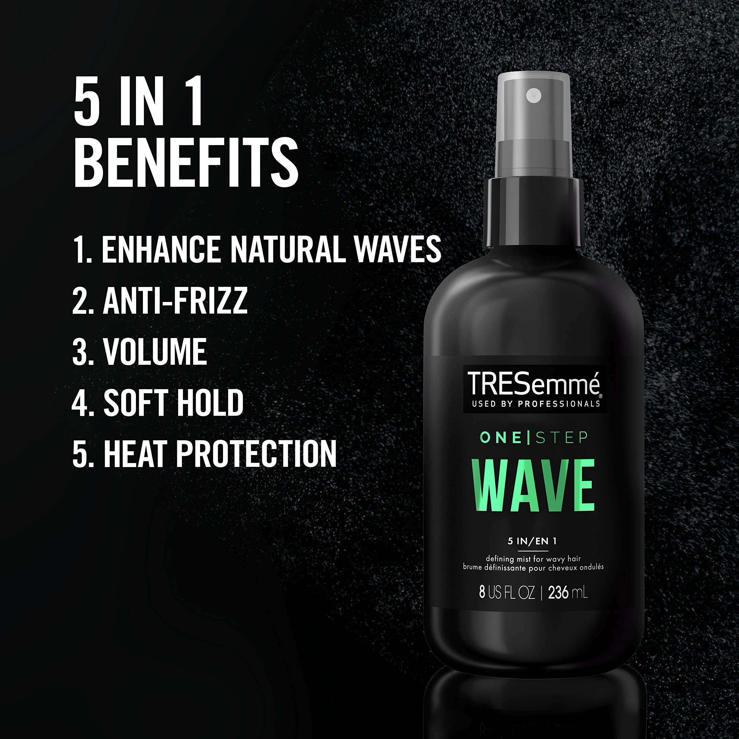 Foto 5 pulgar | Bruma Para Peinar El Cabello Tresemmé One Step 5 En 1 Wave, 240 Ml, Paquete De 2 - Venta Internacional.