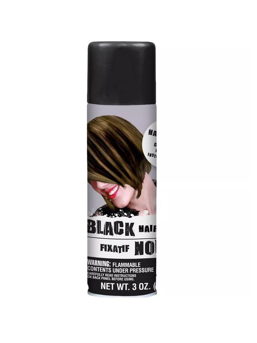 Foto 2 pulgar | Spray Para El Cabello Amscan Stunning Black, 90 Ml, Ideal Para Fiestas - Venta Internacional.