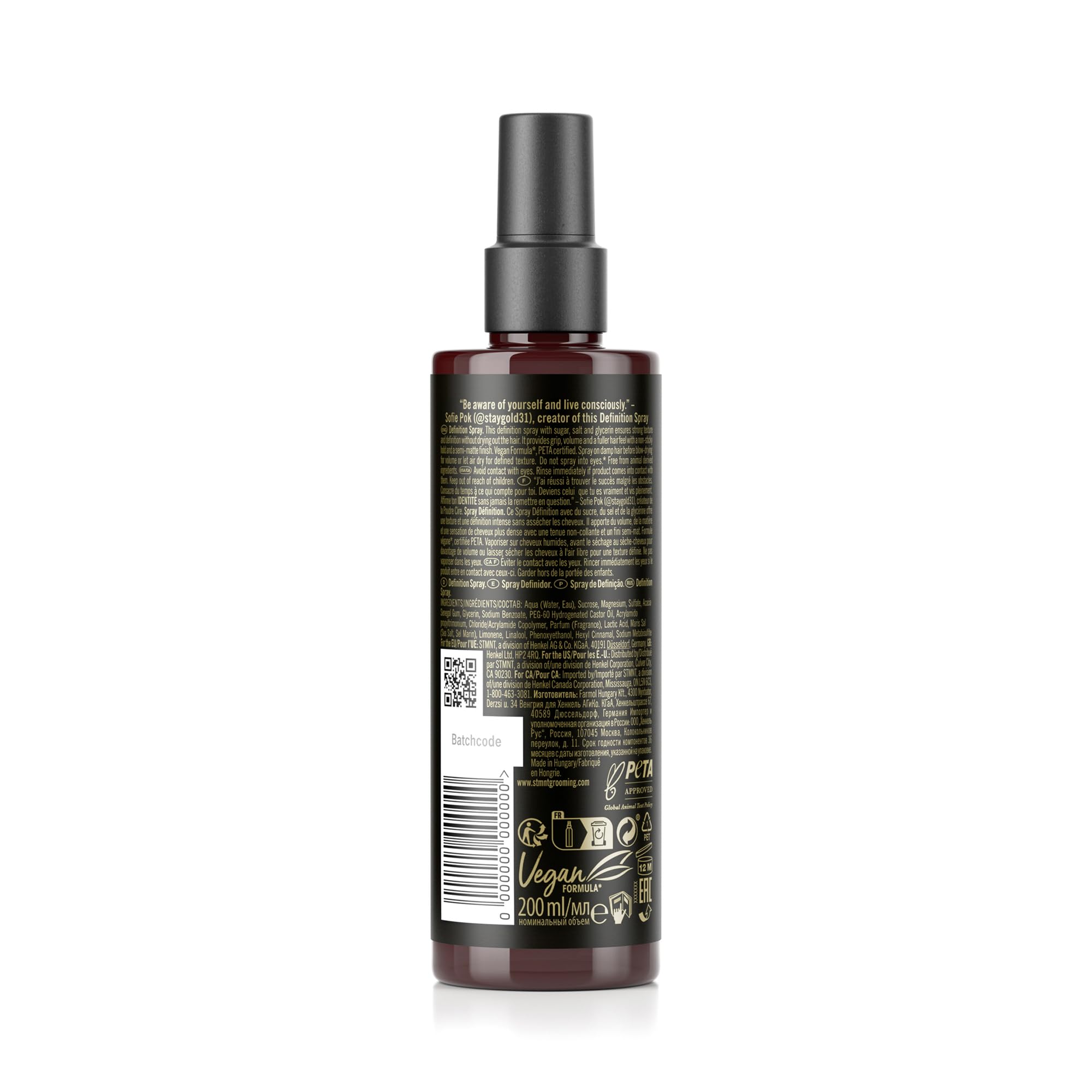 Foto 3 pulgar | Spray Definition Spray Stmnt Grooming Goods, Textura Fuerte, 200 Ml - Venta Internacional.