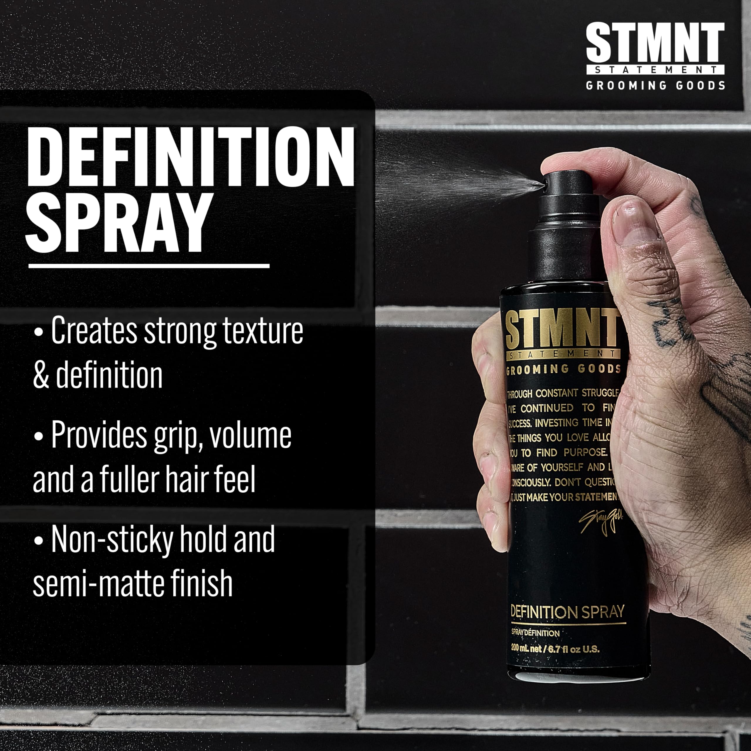 Foto 4 pulgar | Spray Definition Spray Stmnt Grooming Goods, Textura Fuerte, 200 Ml - Venta Internacional.