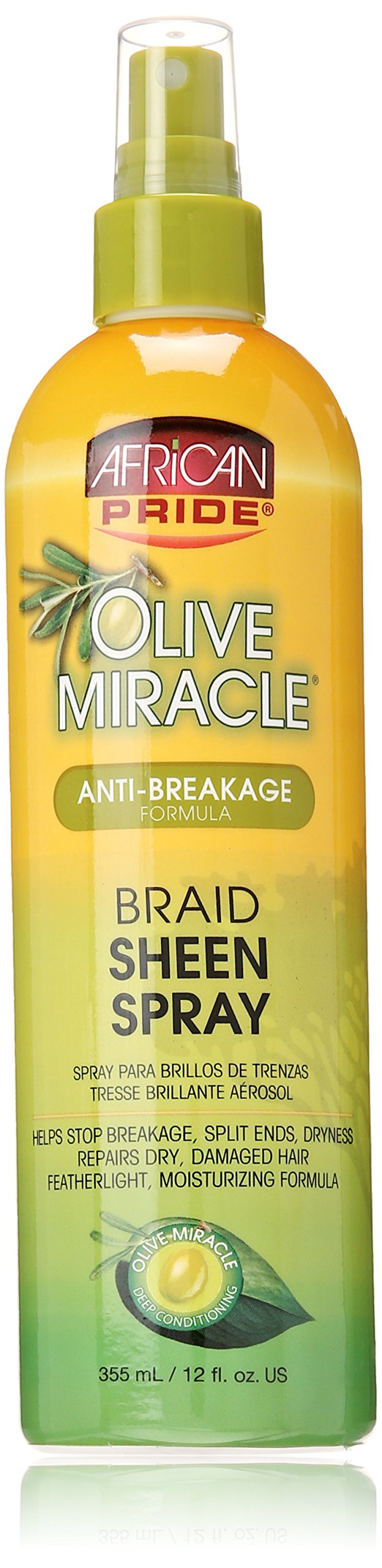 Foto 1 | Aerosol Braid Sheen African Pride Olive Miracle, 355 Ml - Venta Internacional.