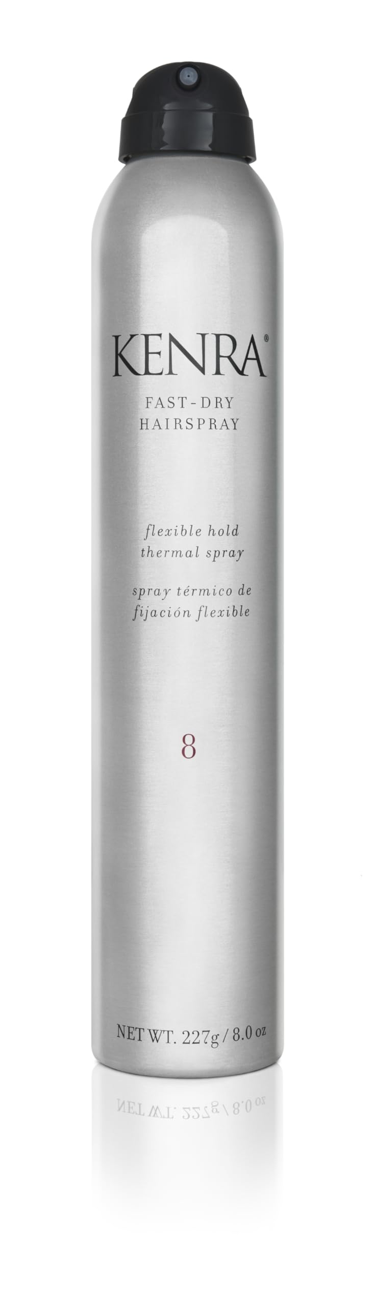 Laca Para El Cabello Kenra Fast Dry 8, Fijación Térmica Flexible, 250 Ml - Venta Internacional.