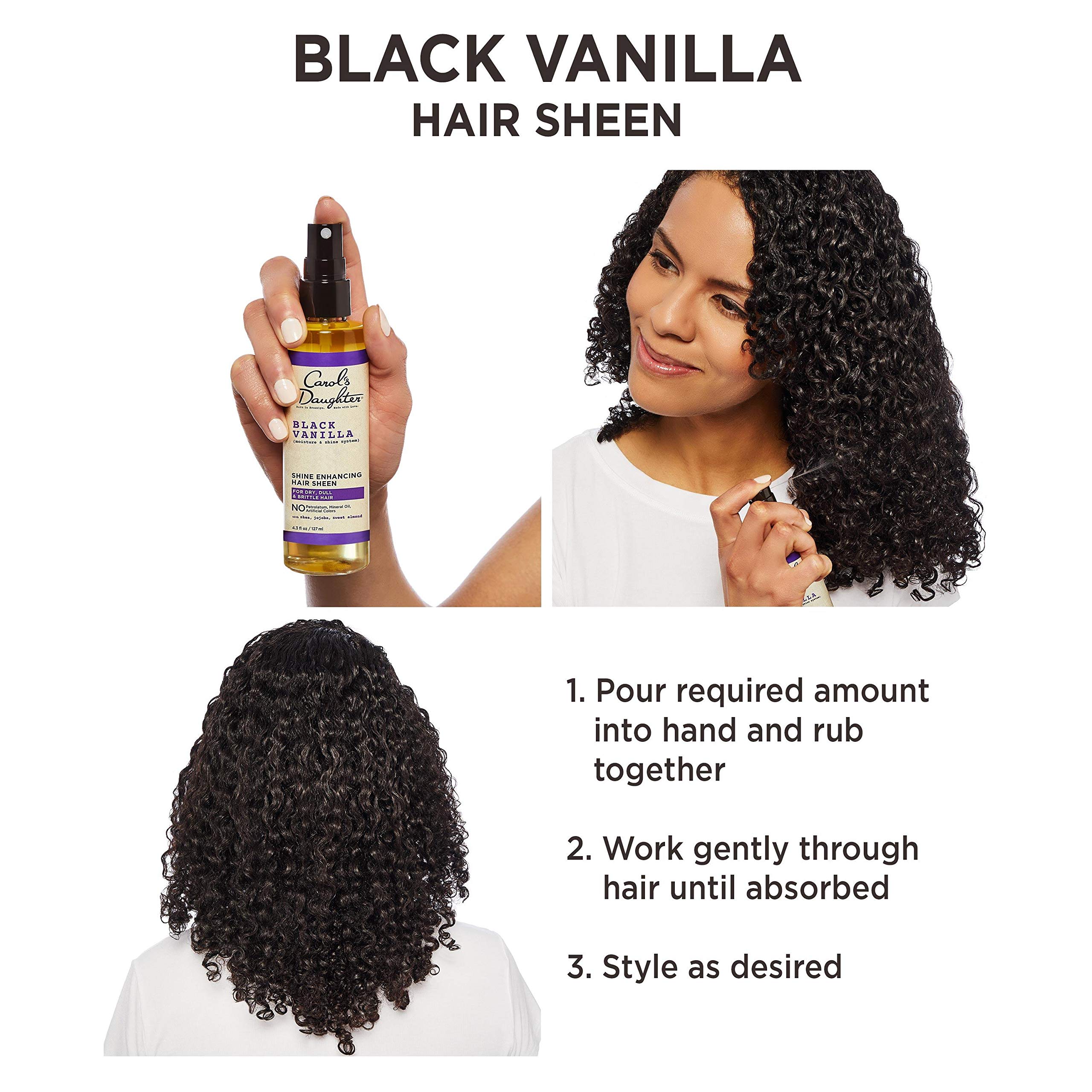 Foto 5 pulgar | Spray De Brillo Para El Cabello Carol's Daughter, Vainilla Negra, 125 Ml - Venta Internacional.