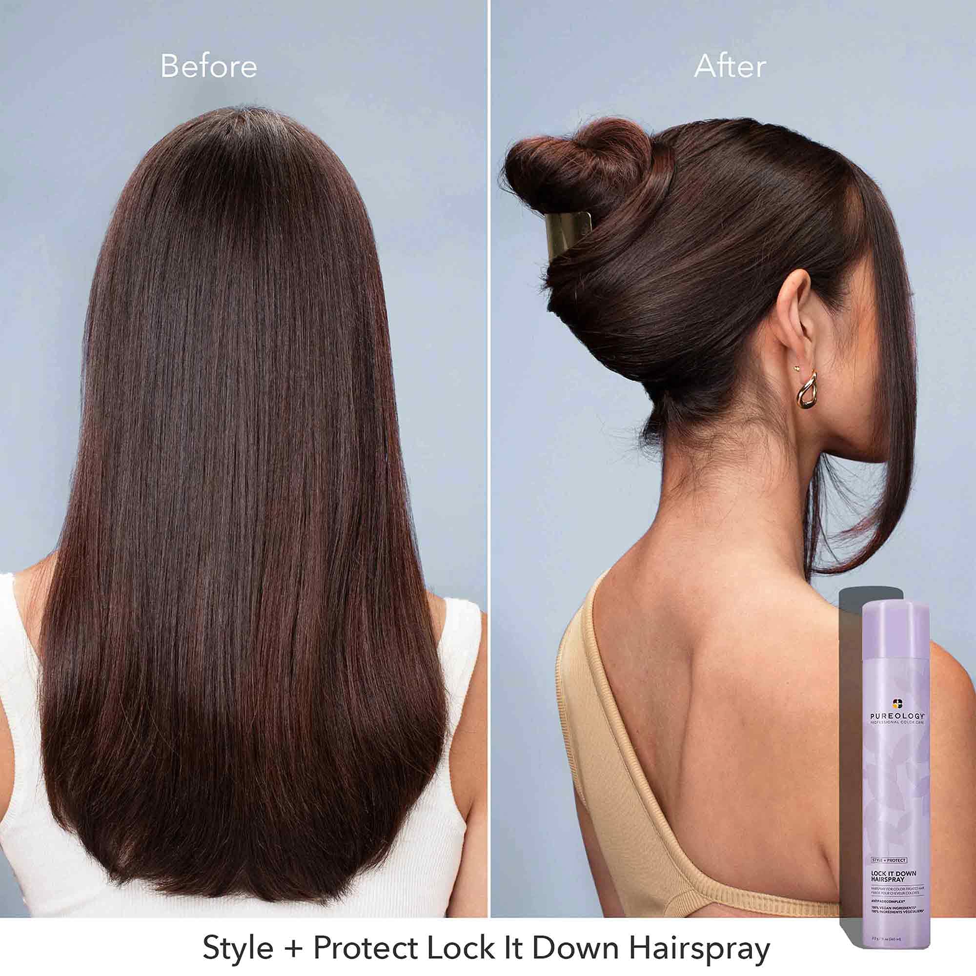 Foto 4 pulgar | Laca Para El Cabello Pureology Style + Protect Lock It Down 325 Ml - Venta Internacional.