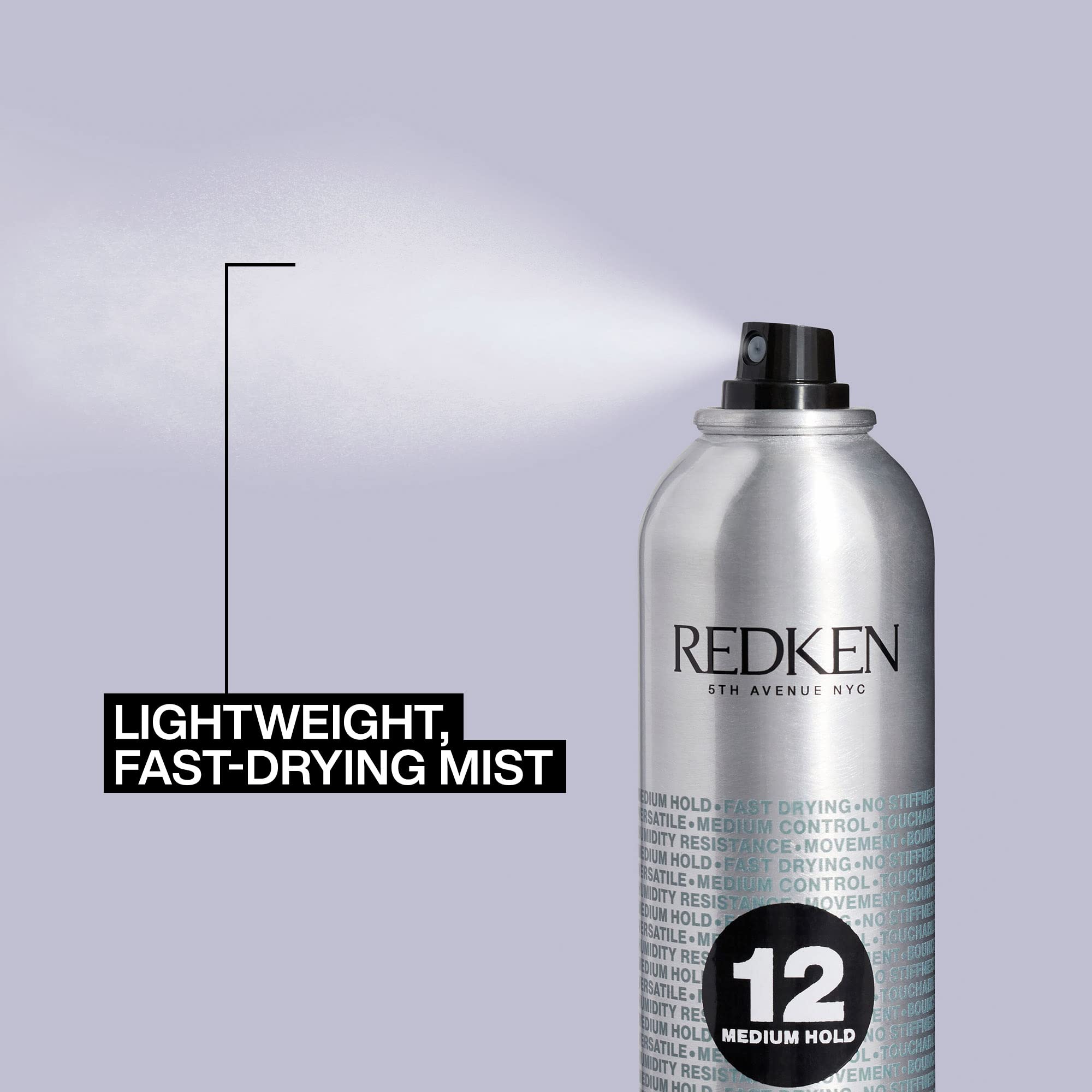 Foto 5 pulgar | Hairspray Redken Brusable 12, Flexible, De Fijación Media, 55 Ml - Venta Internacional.