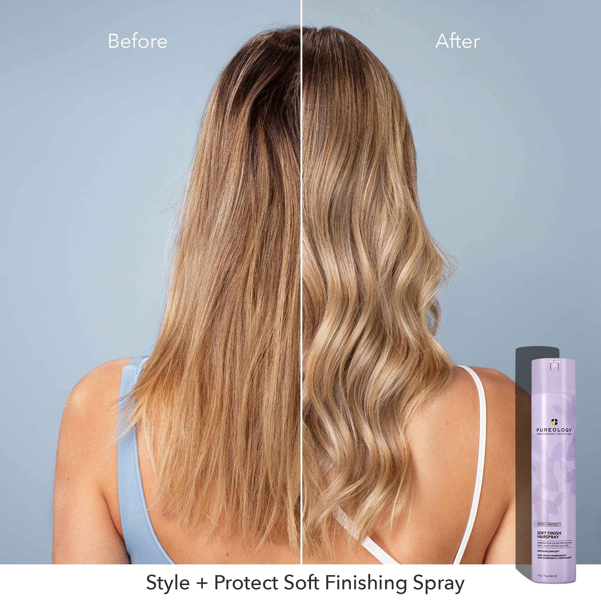 Foto 4 pulgar | Laca Para El Cabello Pureology Style + Protect Soft Finish 325 Ml - Venta Internacional.