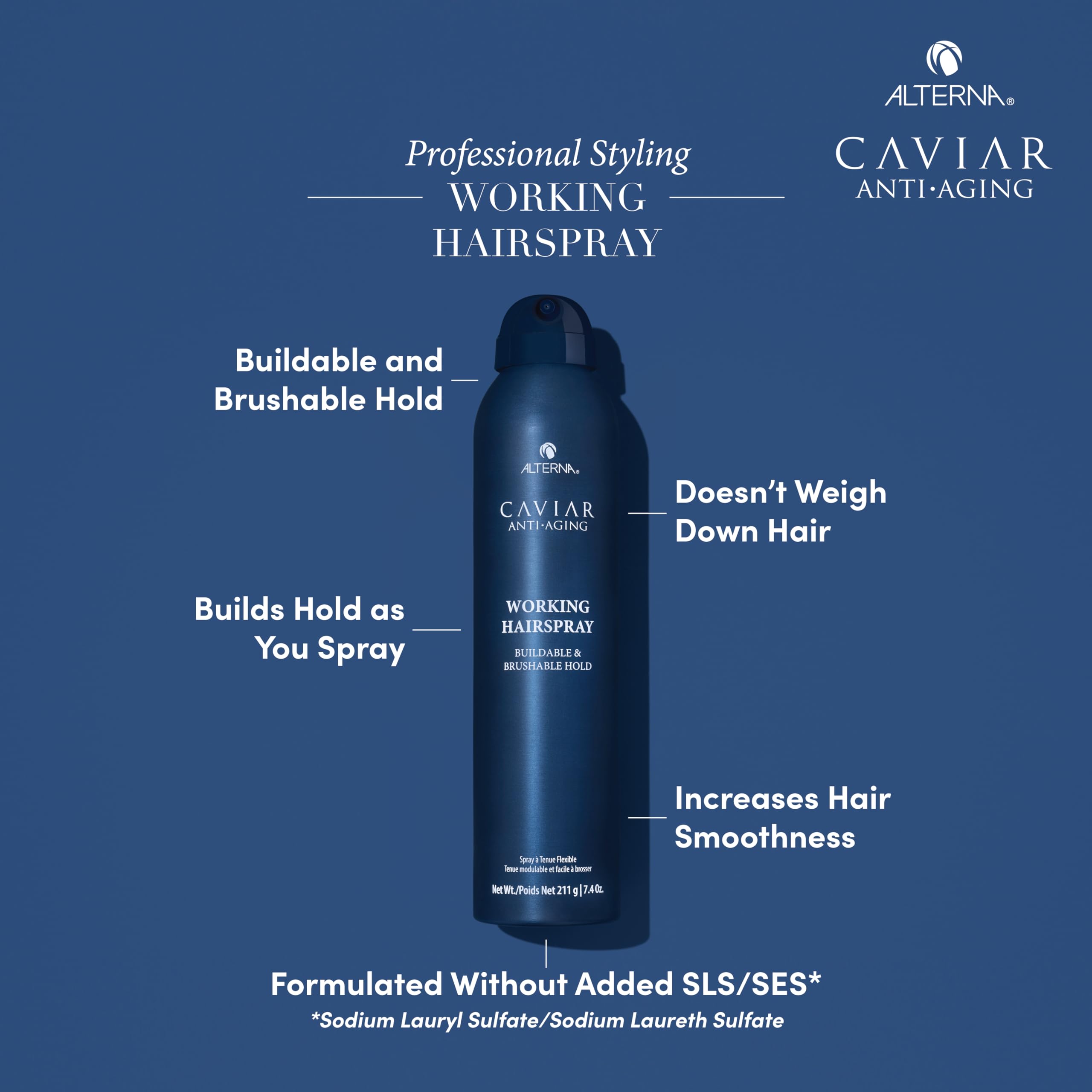 Foto 4 pulgar | Laca Para El Cabello Alterna Caviar Working Buildable Holder, 220 Ml - Venta Internacional.