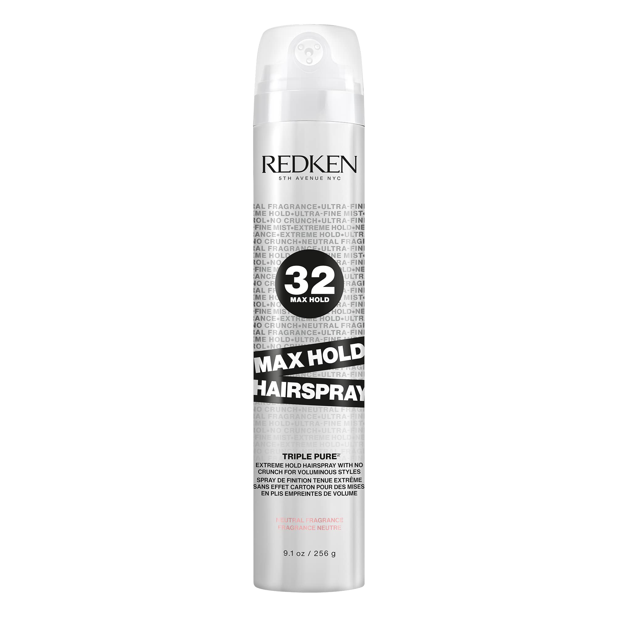 Laca Para El Cabello Redken Max Hold Neutral 32 Extreme High Hold 300 Ml - Venta Internacional.