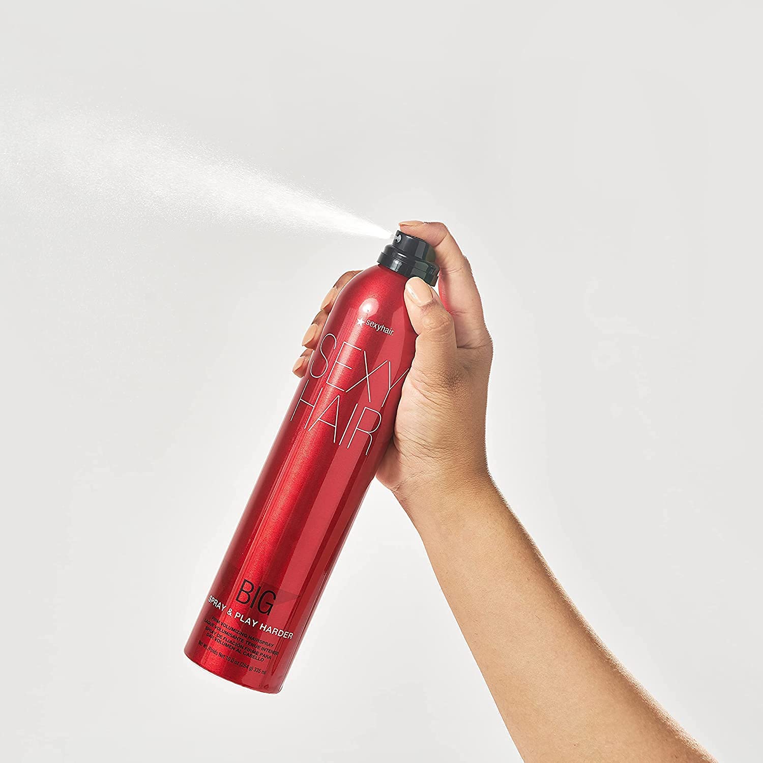 Foto 4 pulgar | Hairspray Sexyhair Big Spray & Play Harder, Firme, Voluminizador, 300 Ml - Venta Internacional.