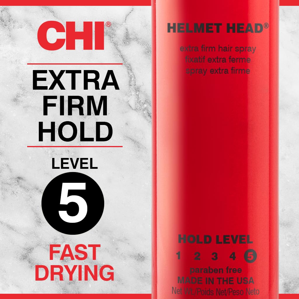 Foto 5 | Cabezal Para Casco Hairspray Chi, Extra Firme, 75 Ml, Sin Sulfatos Y Parabenos - Venta Internacional.