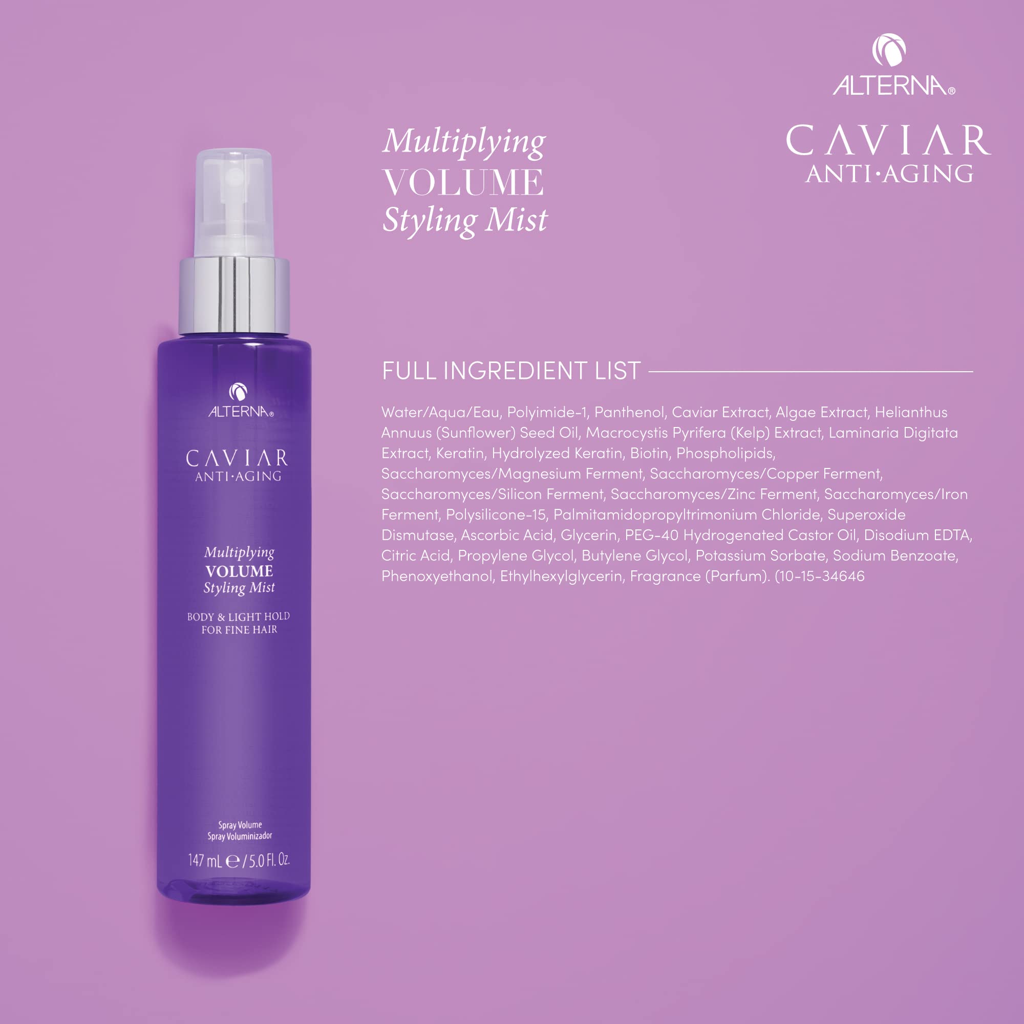 Foto 5 pulgar | Styling Mist Alterna Caviar Antiedad Multiplicador De Volumen - Venta Internacional.