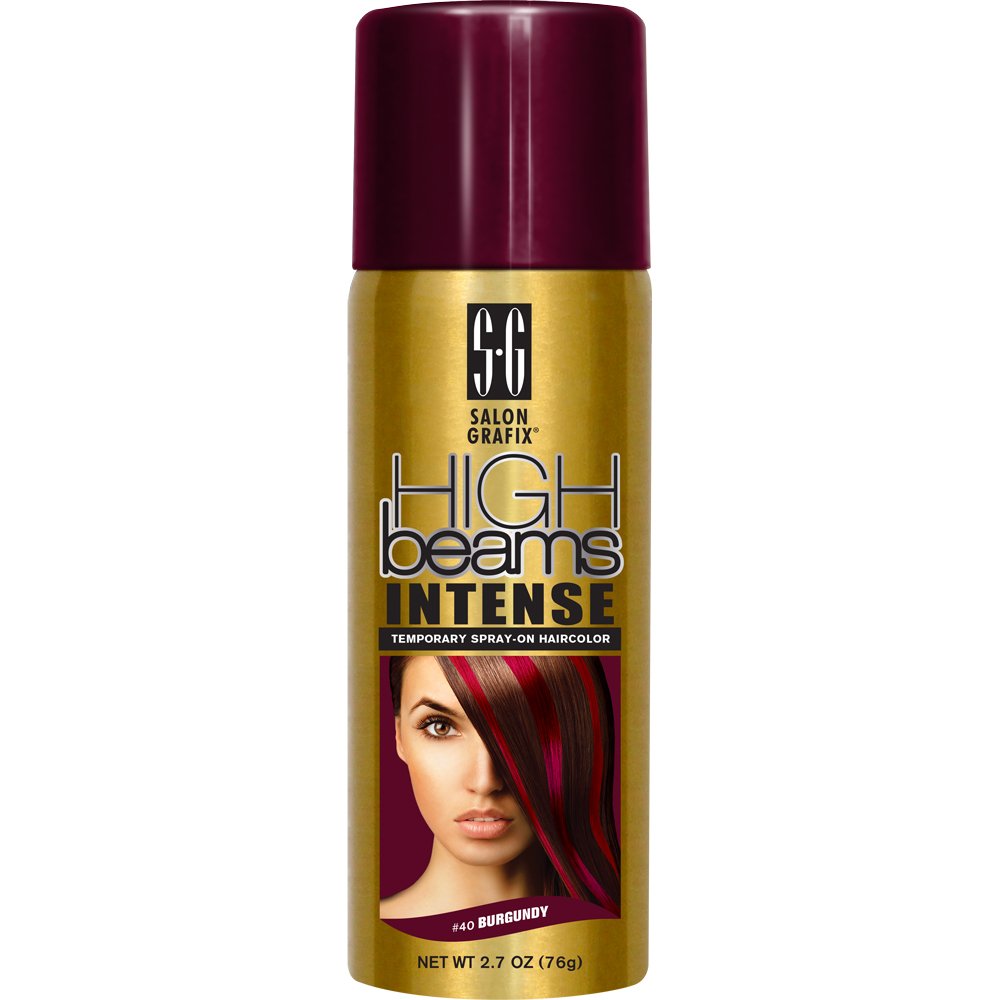 Foto 2 pulgar | Tinte Para Cabello En Aerosol High Beams Intense Burgundy, 80 Ml - Venta Internacional.