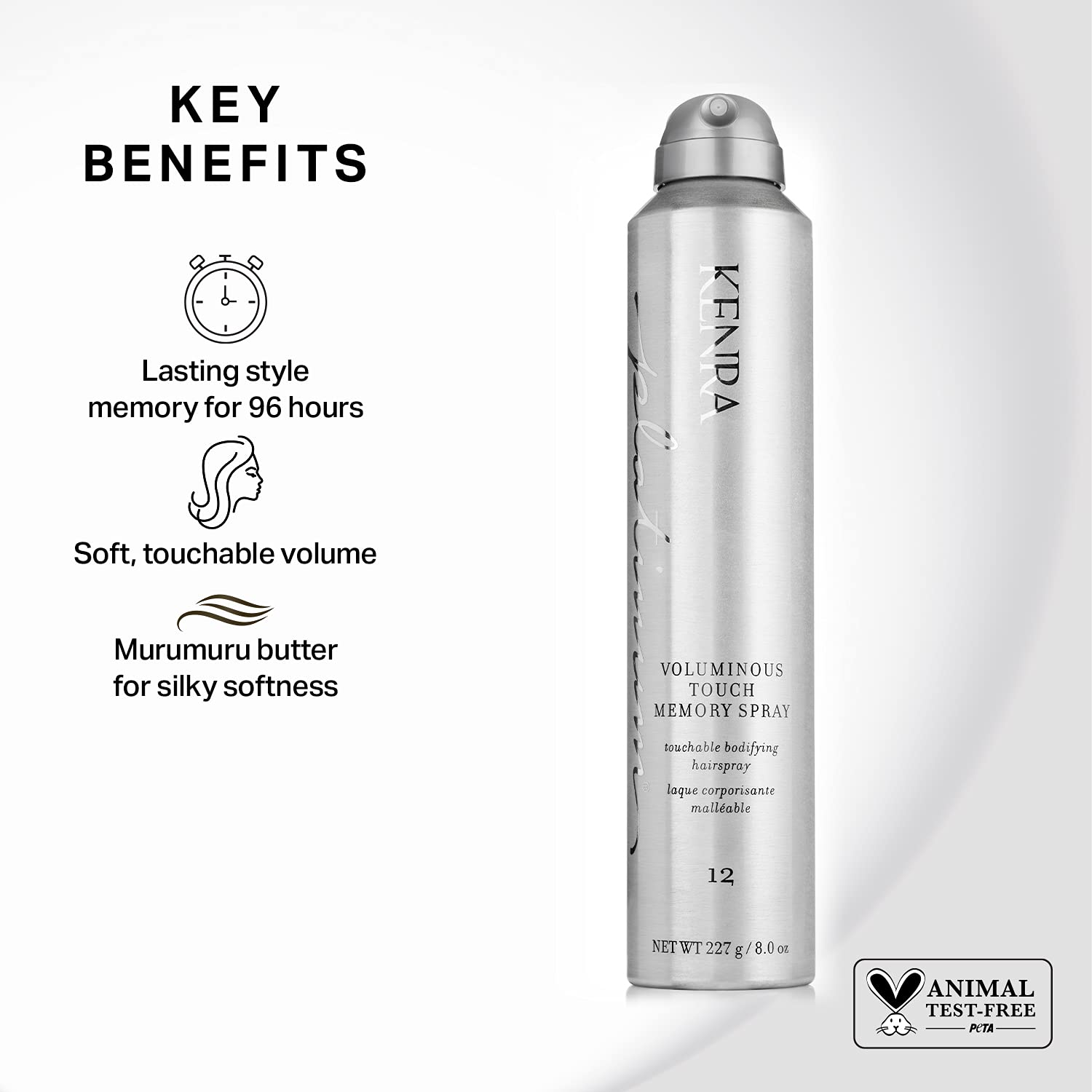 Foto 2 | Aerosol Viscoelástico Kenra Platinum Voluminous Touch 12 240 Ml - Venta Internacional.