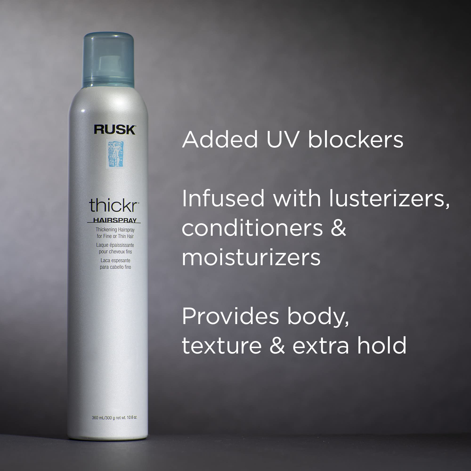 Foto 3 | Hairspray Rusk Thickening Extra-hold, Bloqueadores Uv De 300 Ml - Venta Internacional.