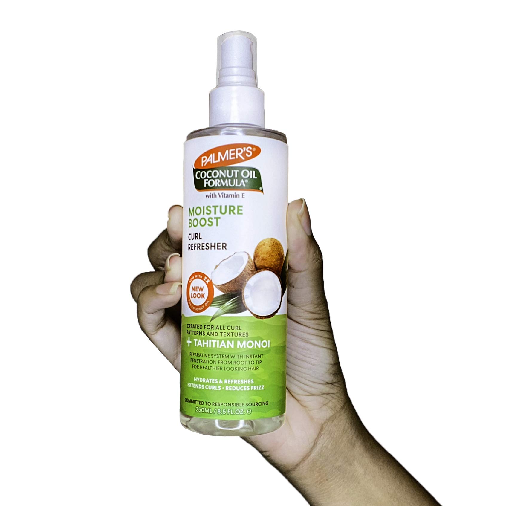 Foto 5 pulgar | Spray Refrescante Para Rizos, Aceite De Coco Palmer's, 250 Ml, Hidratante - Venta Internacional.