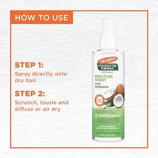 Foto 5 | Spray Refrescante Para Rizos, Aceite De Coco Palmer's, 250 Ml, Hidratante - Venta Internacional.