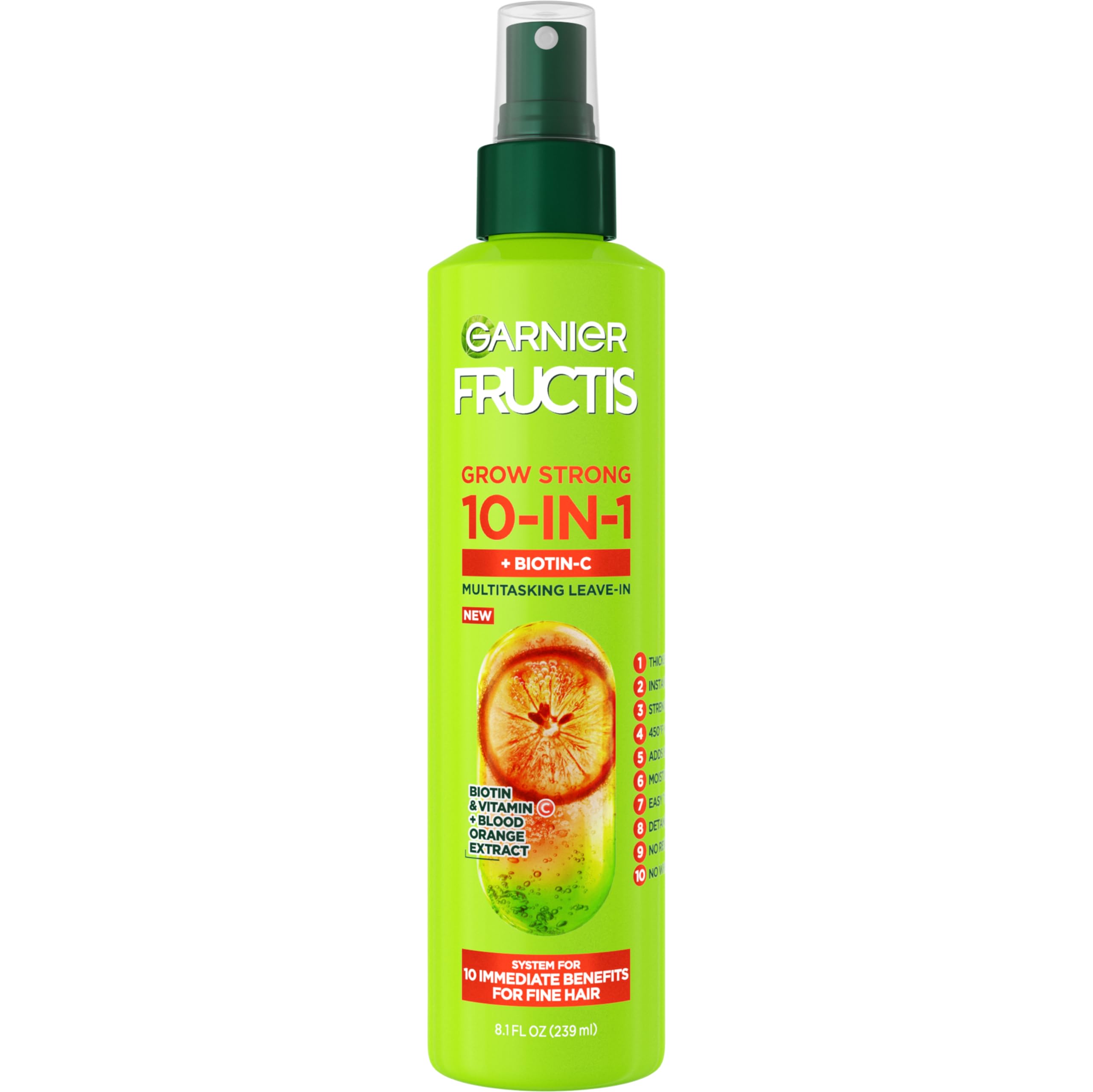 Foto 2 pulgar | Espray Espesante Garnier Fructis Grow Strong 240 Ml Biotin-c - Venta Internacional.