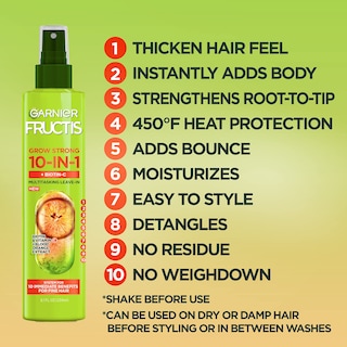 Foto 3 | Espray Espesante Garnier Fructis Grow Strong 240 Ml Biotin-c - Venta Internacional.