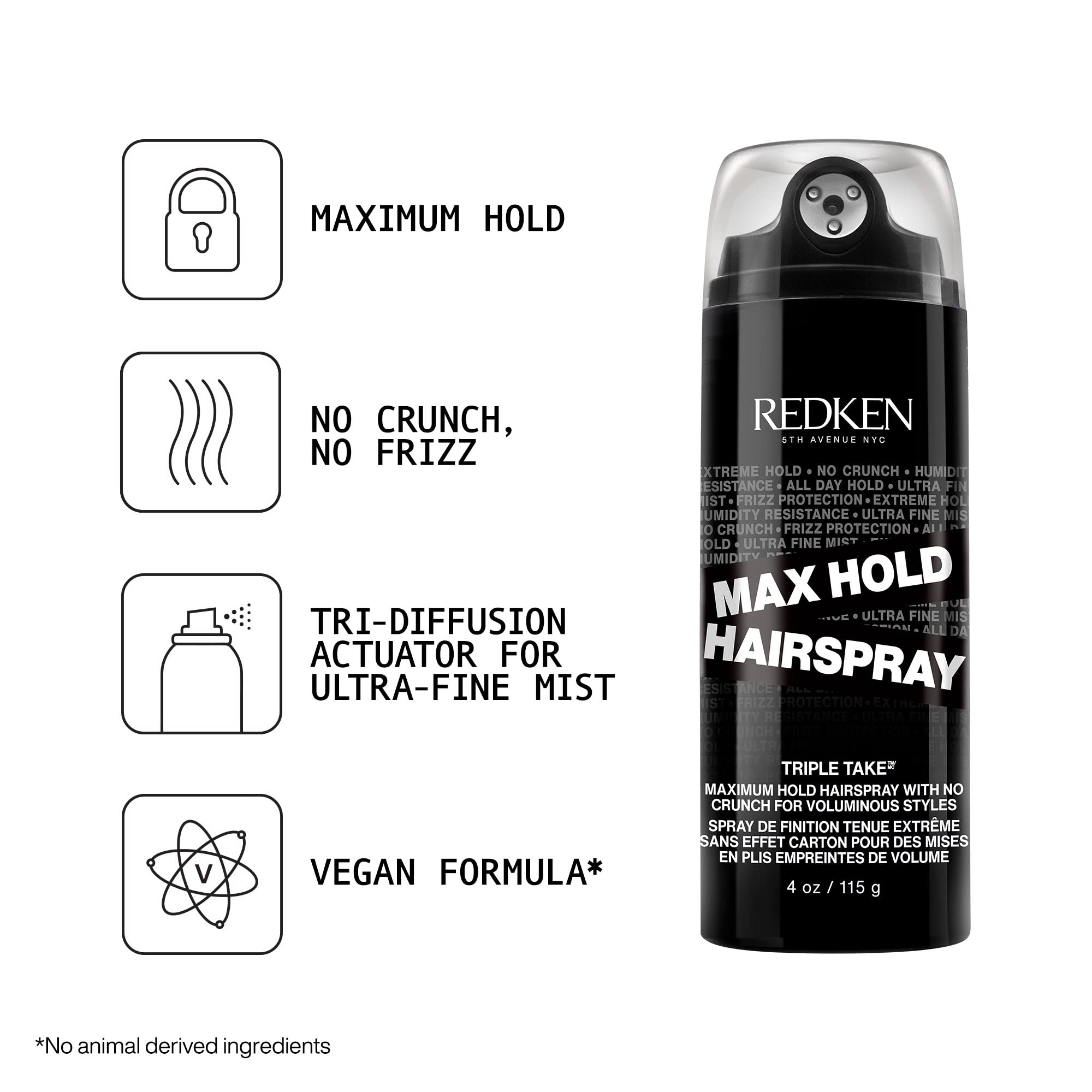 Foto 5 pulgar | Laca Para El Cabello Redken Max Hold 32 Extreme High Hold 118 Ml - Venta Internacional.