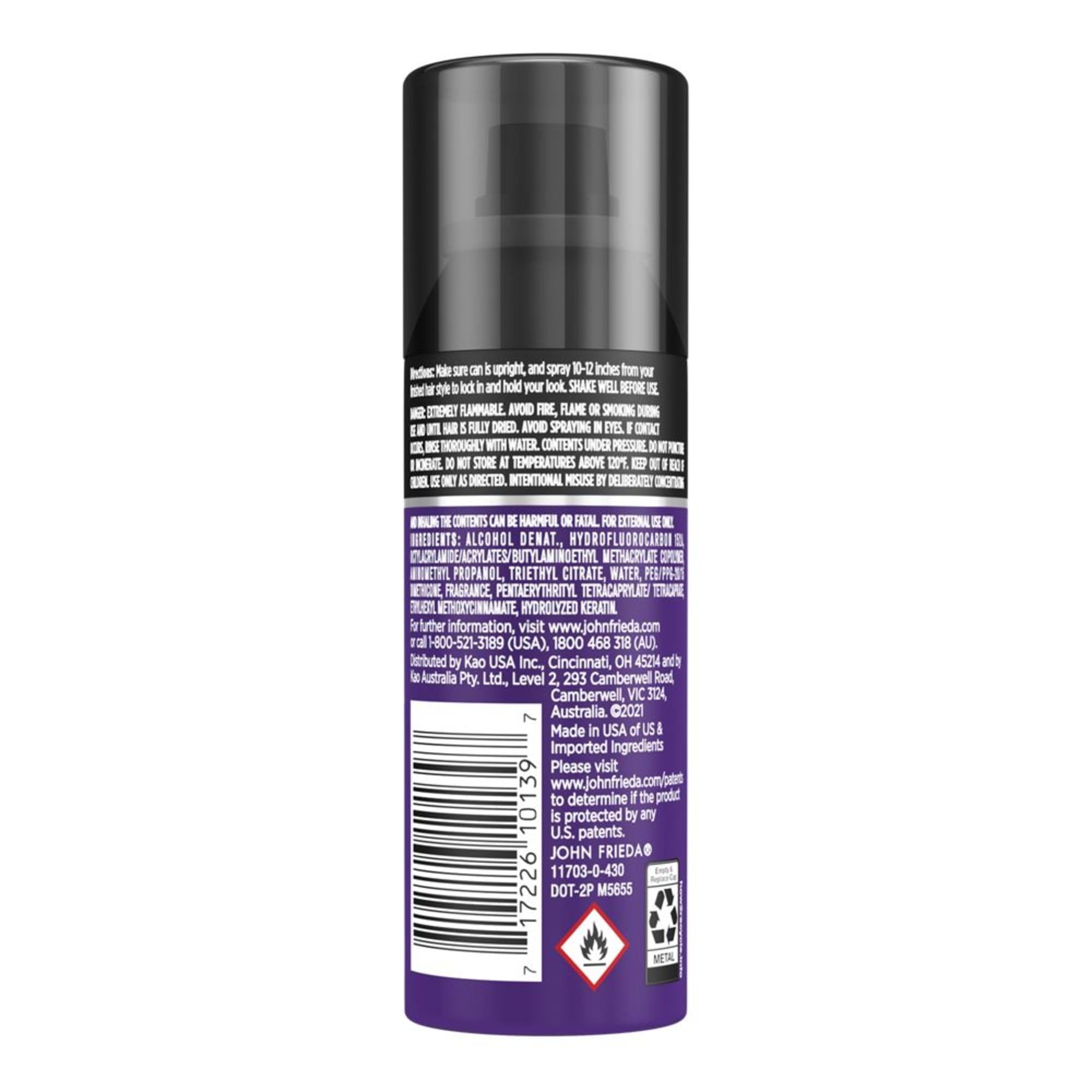 Foto 5 pulgar | Laca Para El Cabello John Frieda Frizz Ease Firm Hold 60 Ml (paquete De 12) - Venta Internacional.