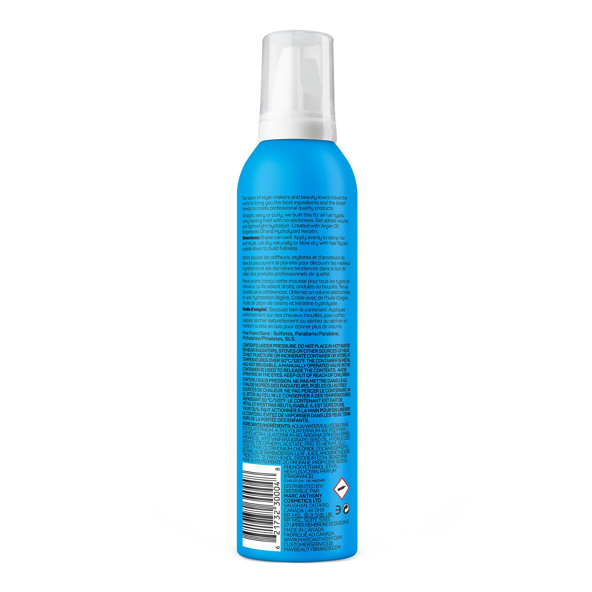 Foto 7 pulgar | Mousse Para El Cabello Marc Anthony Voluminizing Extra Hold 250 Ml - Venta Internacional.