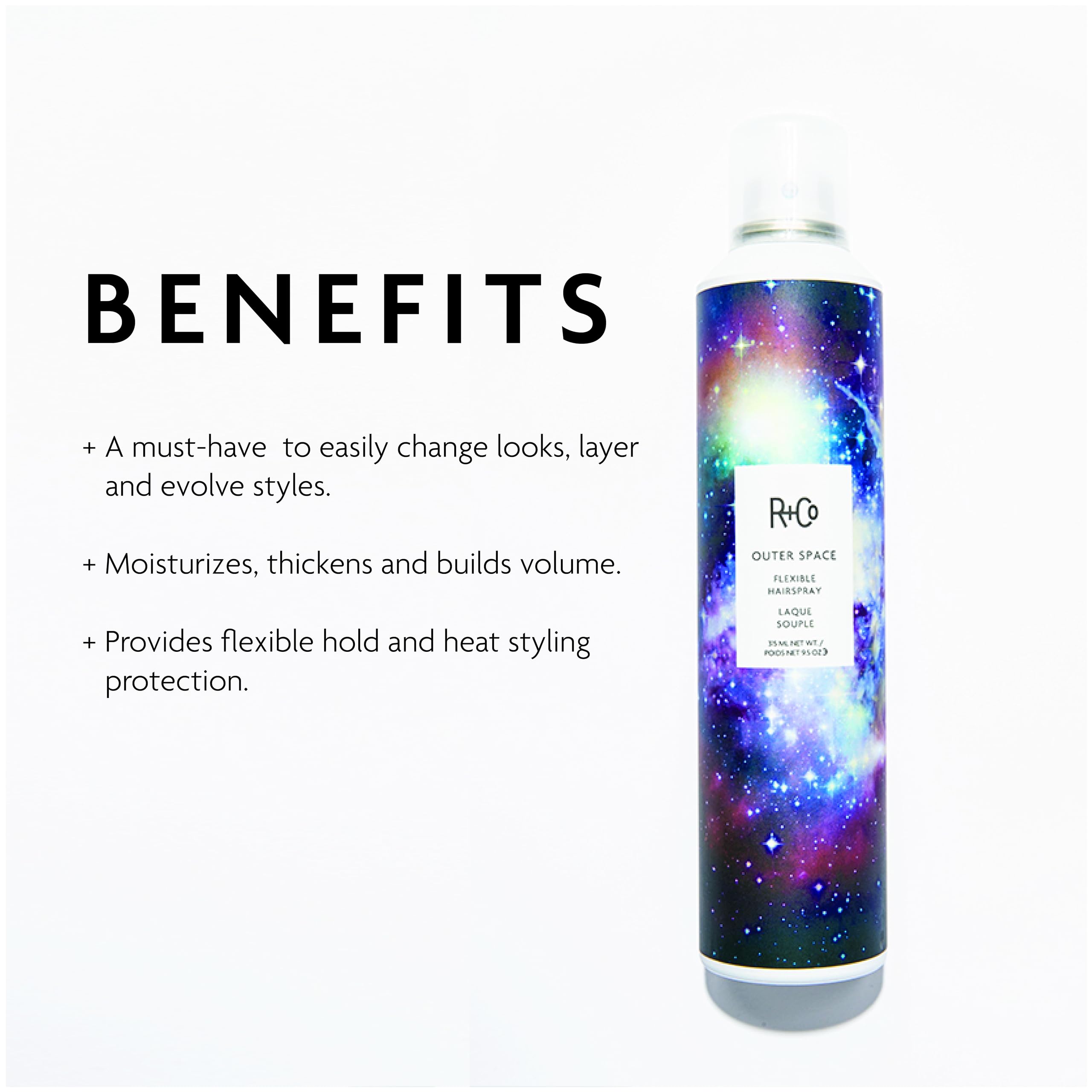 Foto 2 | Hairspray R+co Outer Space Flexible Para Uso Diario, 280 Ml - Venta Internacional.