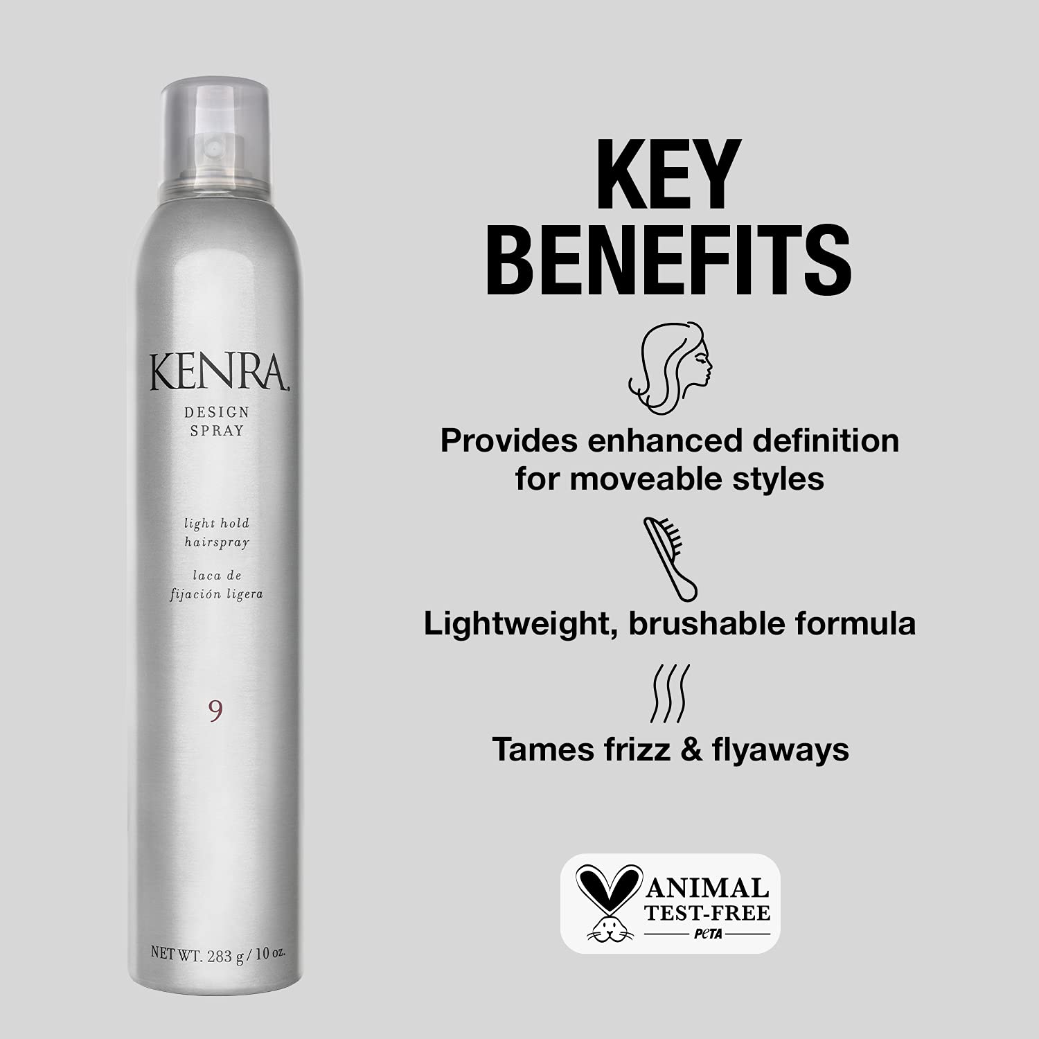 Foto 5 pulgar | Hairspray Kenra Design Spray 9 Light Hold, 300 Ml, Para Todo Tipo De Cabello - Venta Internacional.